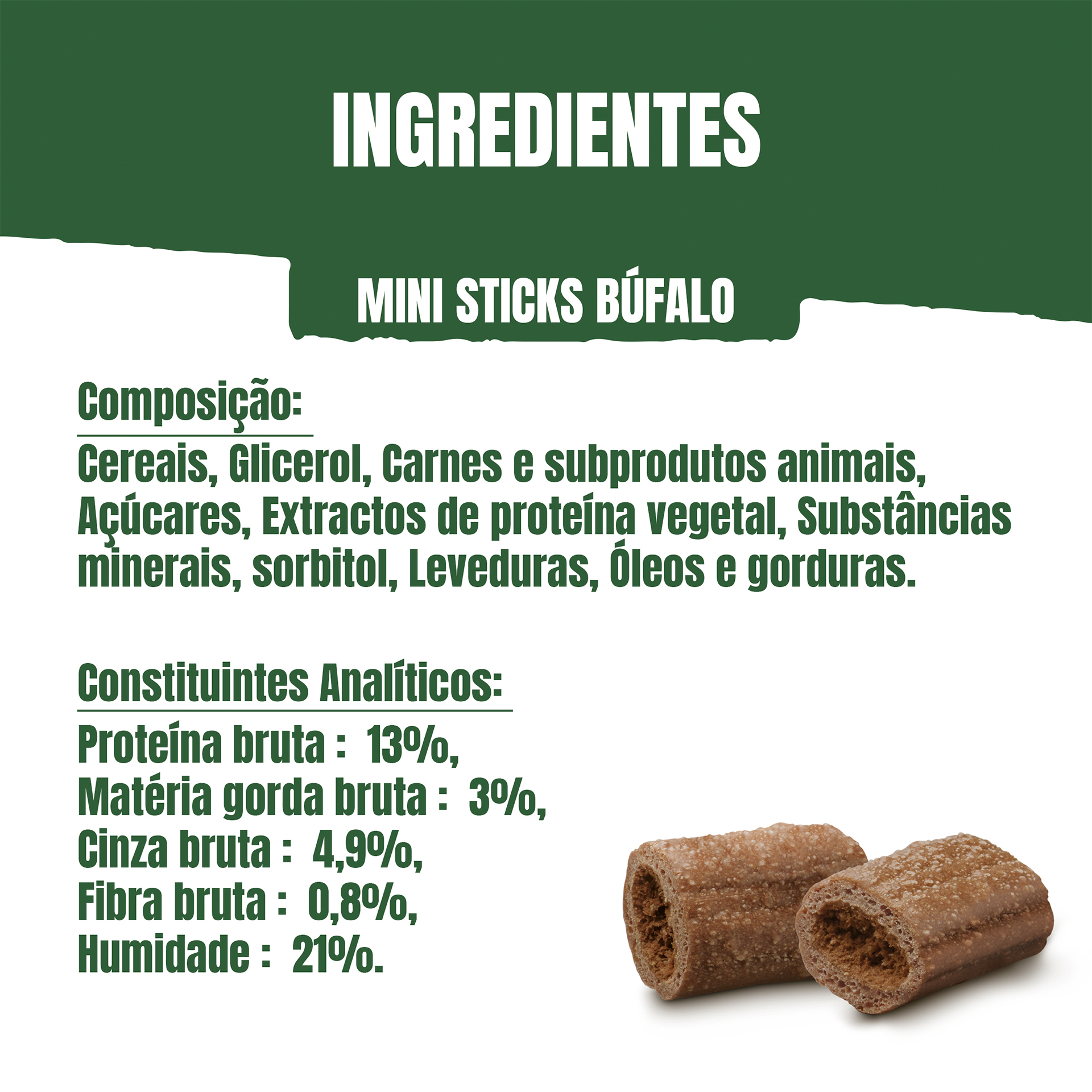 Snack Para Cão Mini Stick Búfalo 90 G ADVENTUROS