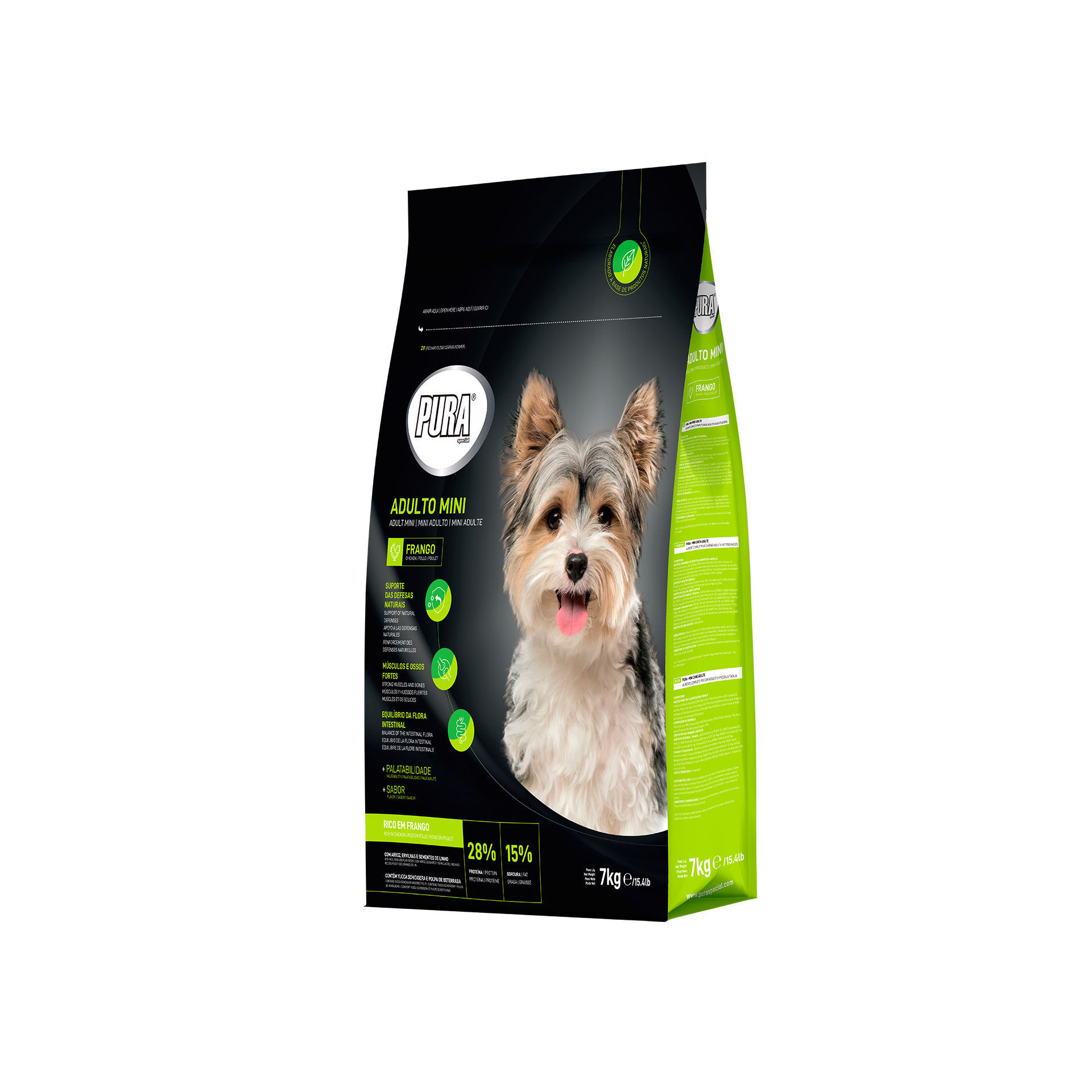 Alimento Sec Par Cão Mini Frango 7 KG PURA SPECIAL