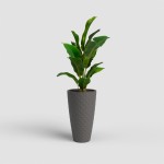 Vaso Havana Tropical 70 CM Cinza Lama ARTEVASI Vaso Havana Tropical 70 CM Cinza Lama ARTEVASI