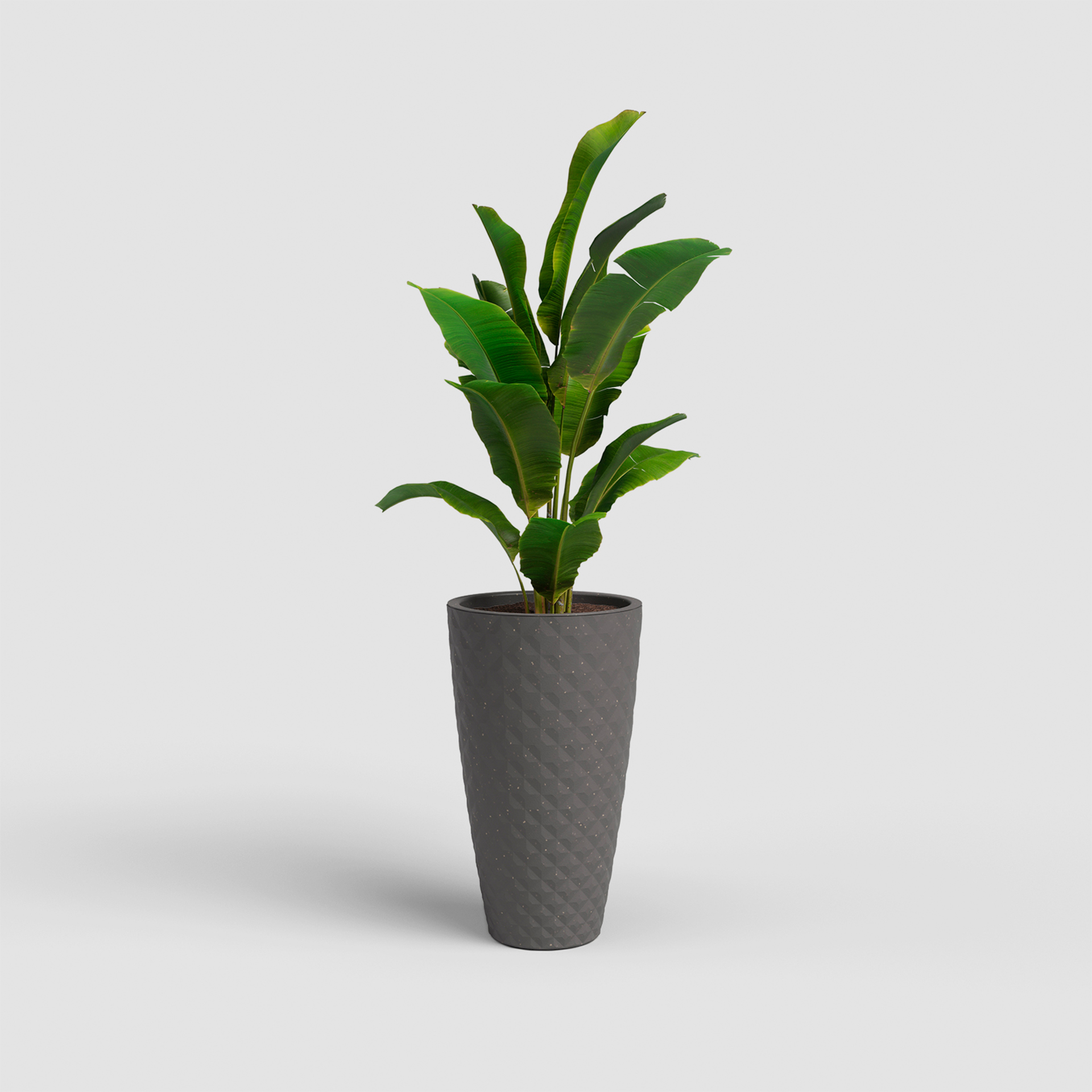 Vaso Havana Tropical 70 CM Cinza Lama ARTEVASI