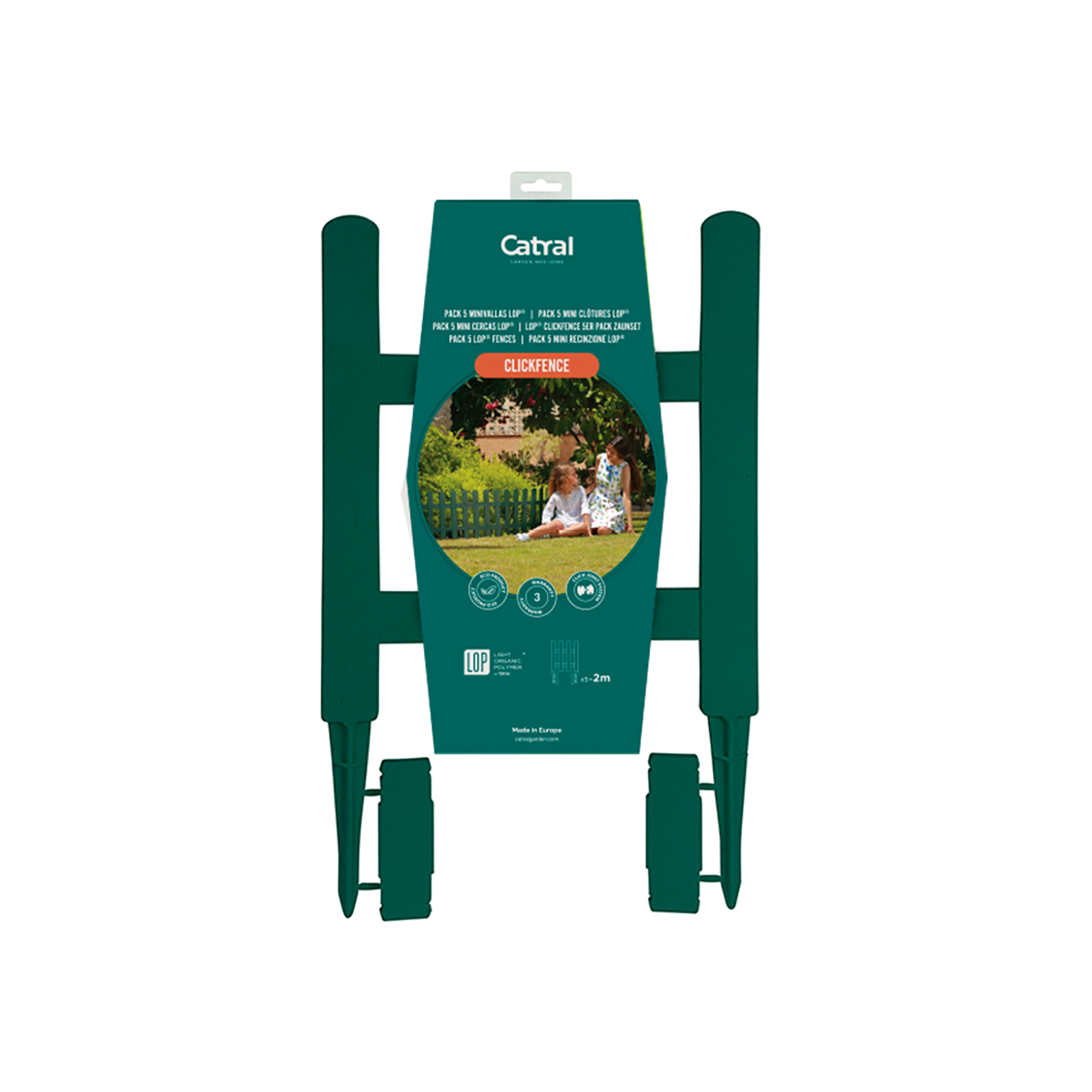 Cerca Clickfense Lop 35X55 CM Verde 5UN