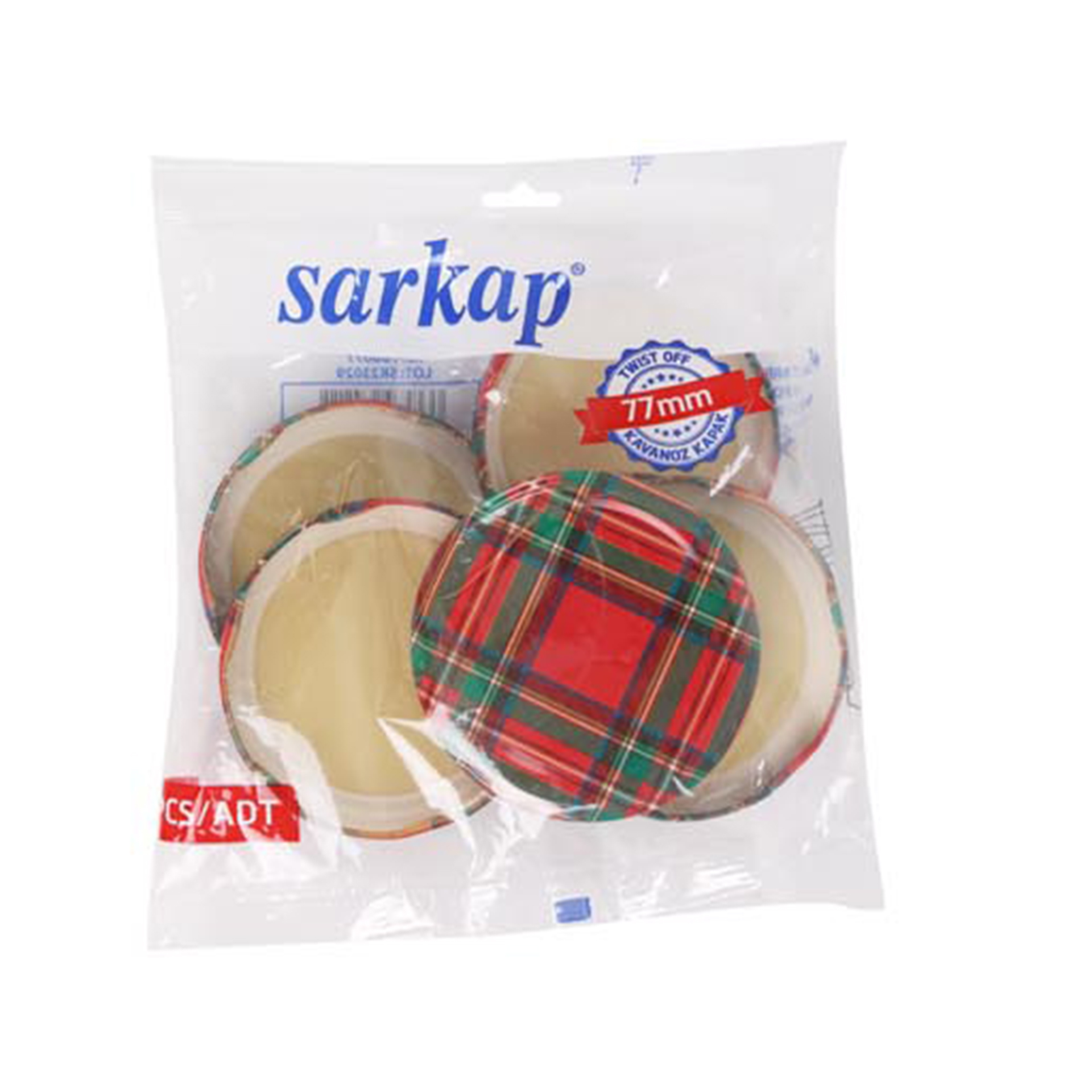 Tampa Metal Para Frasco Xadrez Scots 77MM 6UN