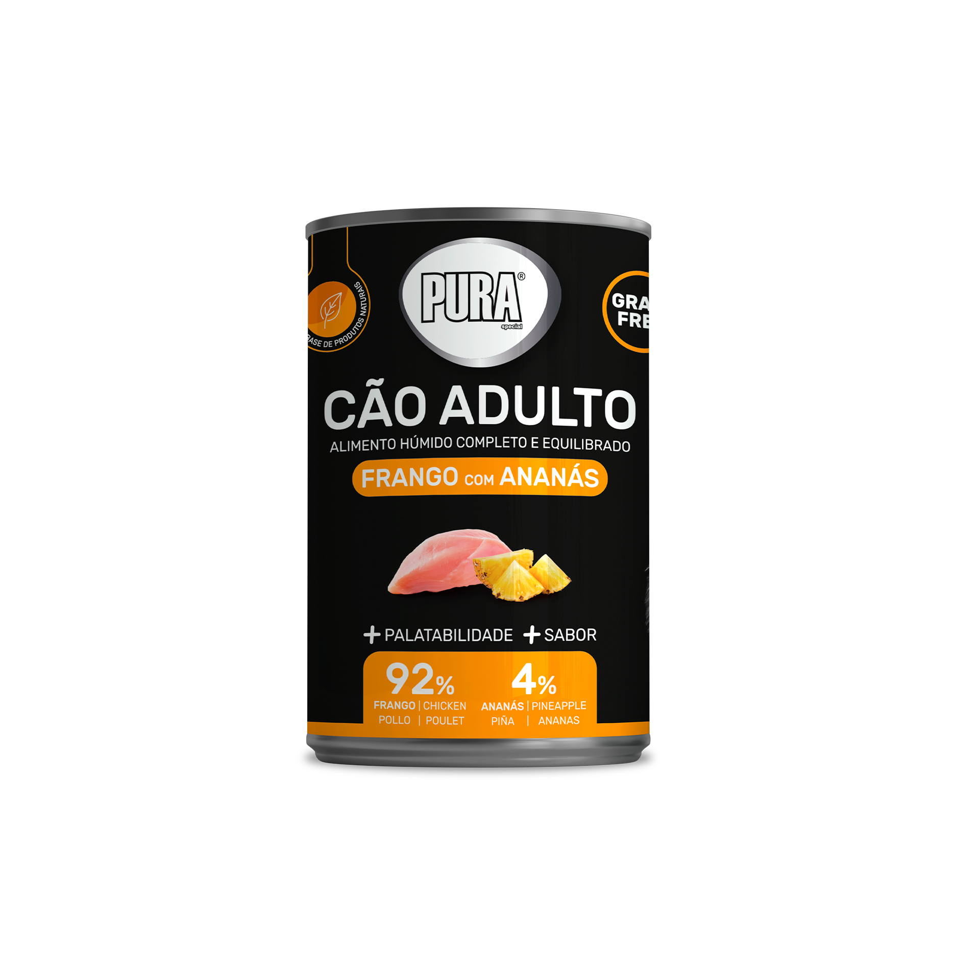 Aliment Húmid Cão Frango/Ananás 400 G PURA SPECIAL