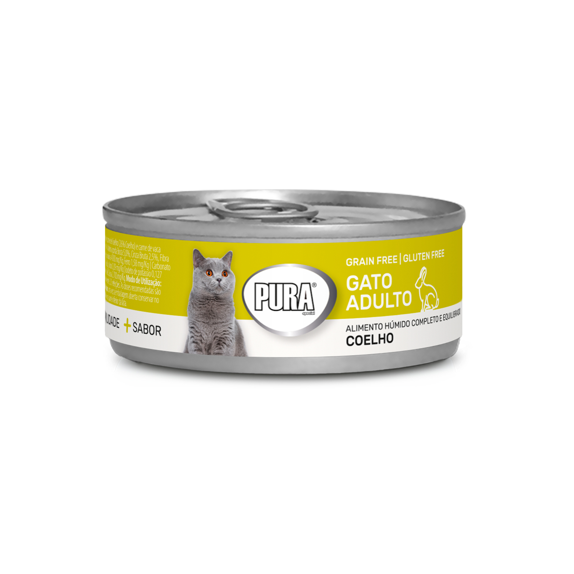 Alimento Húmid Gat Adulto Coelho 85 G PURA SPECIAL