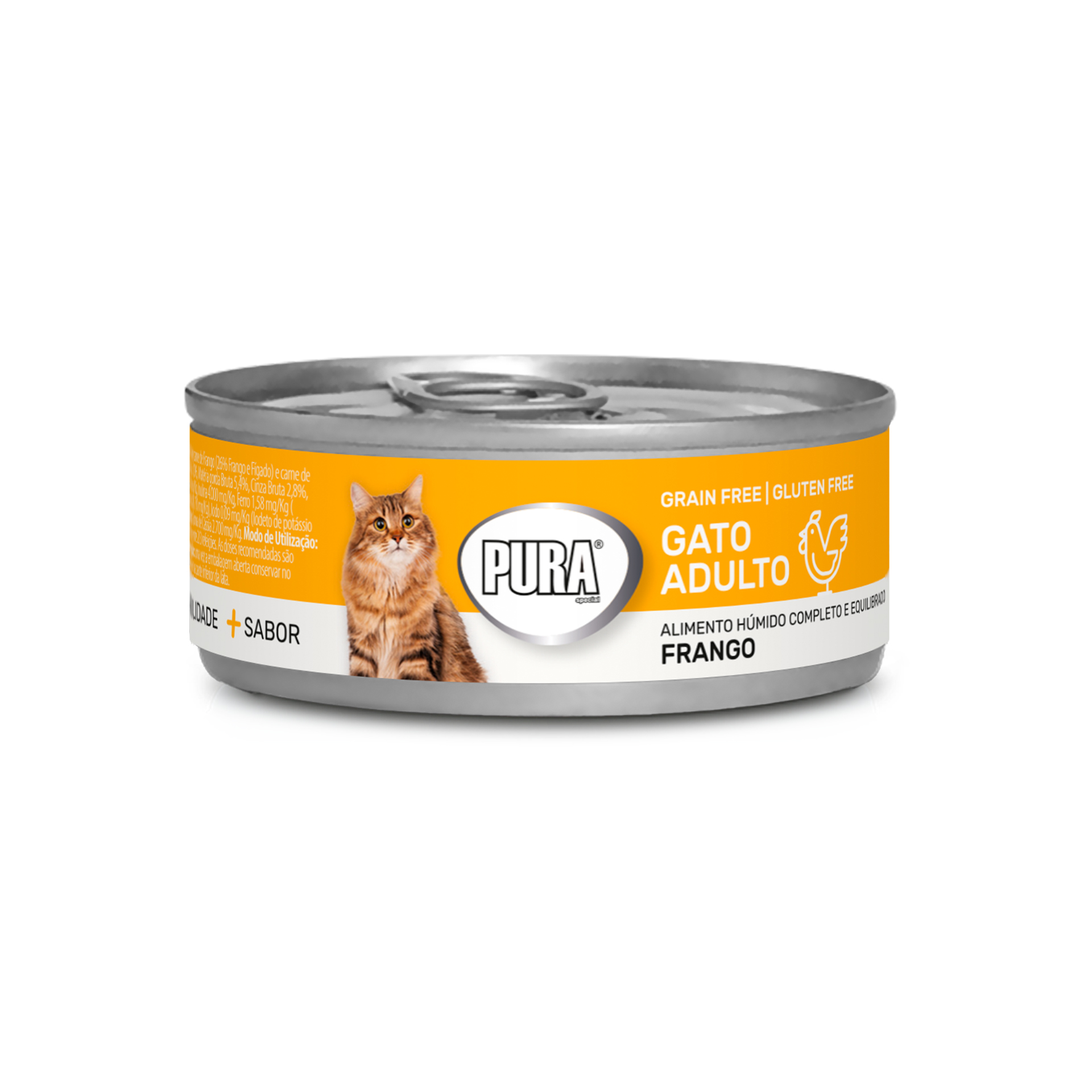 Alimento Húmid Gat Adulto Frango 85 G PURA SPECIAL