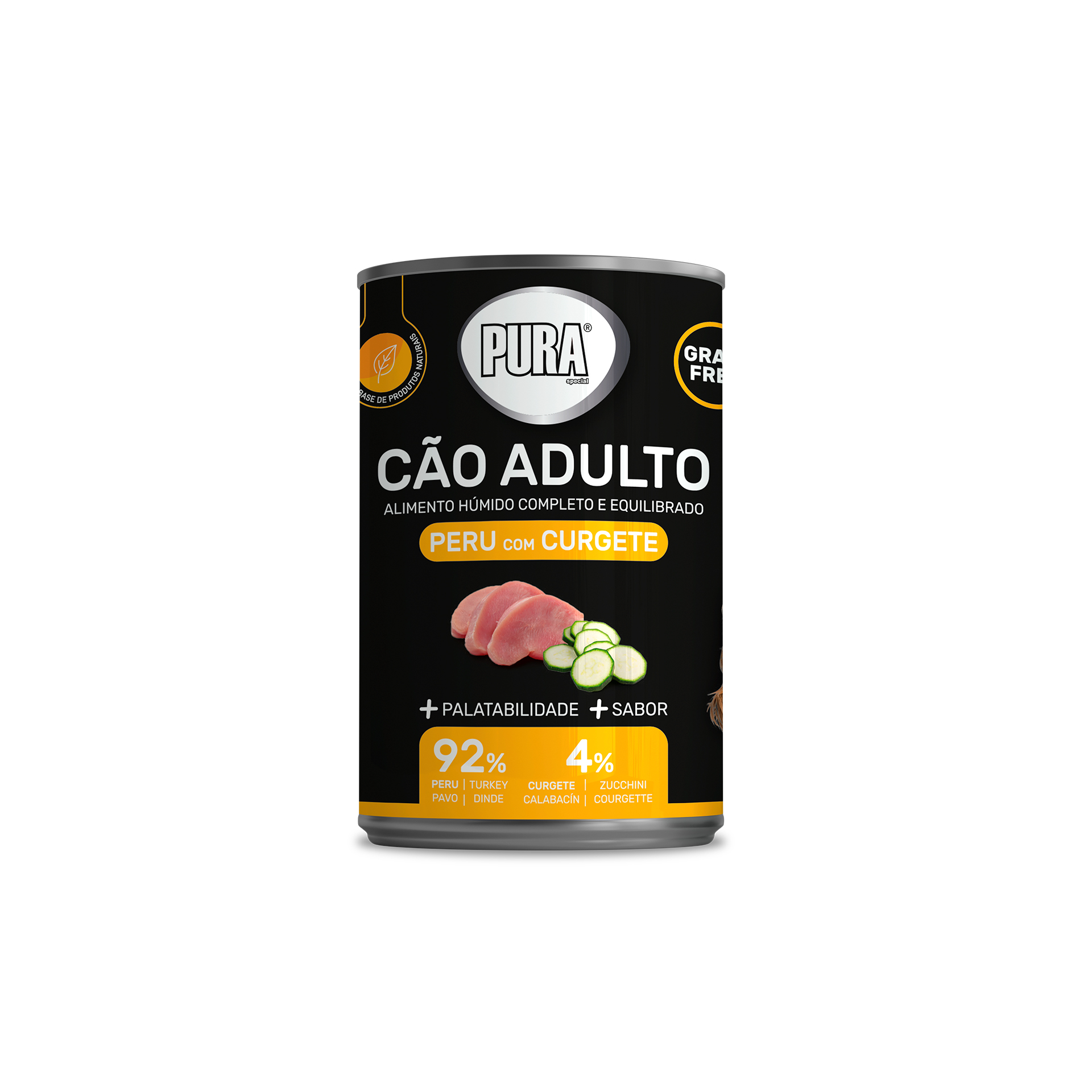 Aliment Húmid Cão Perú/Courgete 400 G PURA SPECIAL