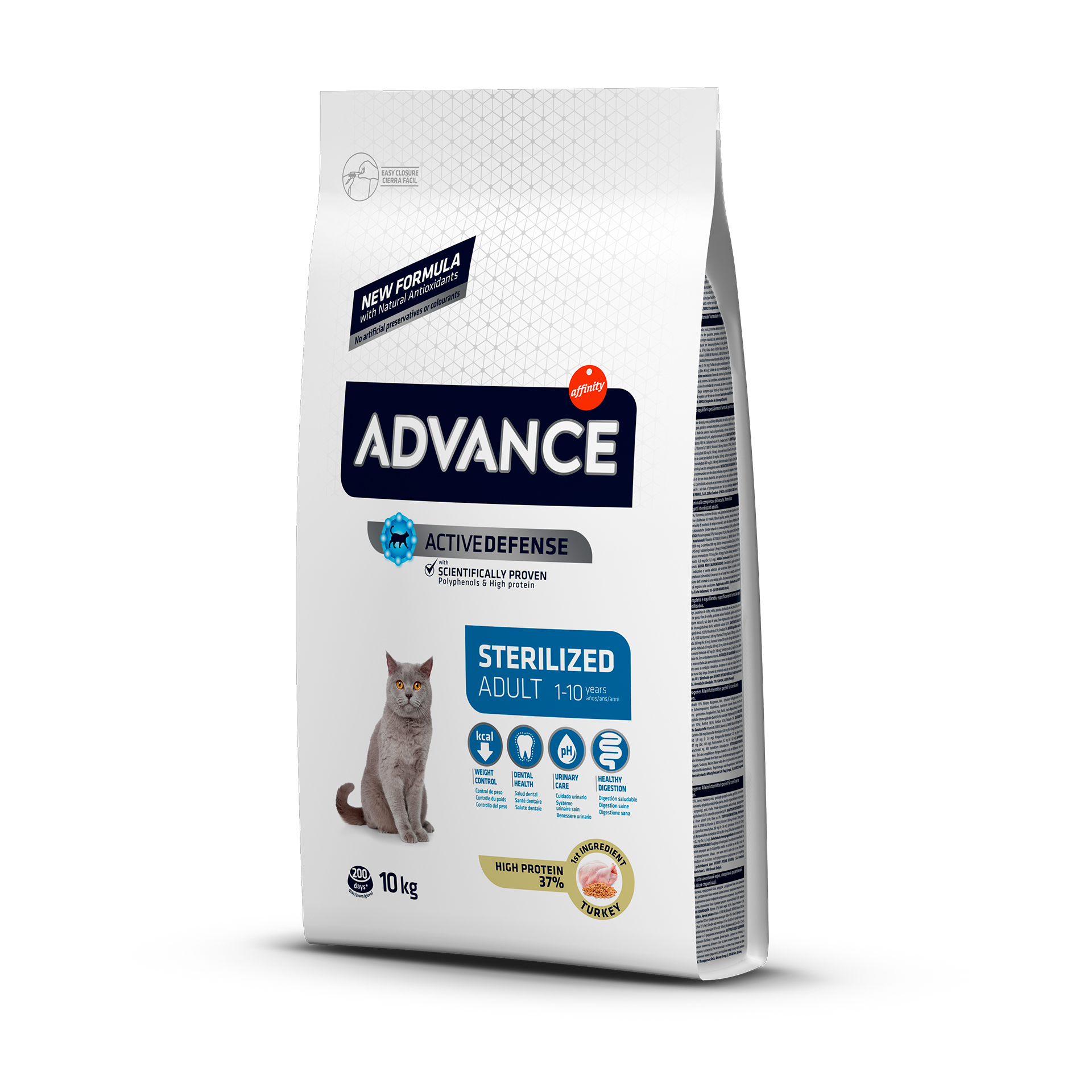 ALIMENTO SECO PARA GATO ESTERILIZADO PERÚ 10 KG
