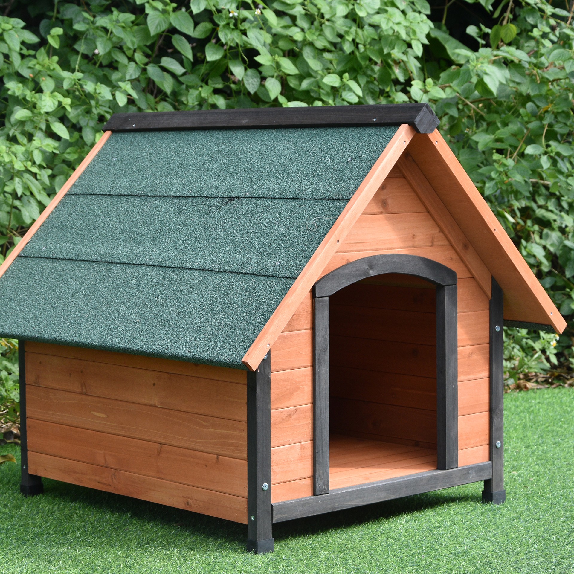 Casota De Madeira Para Cão 88X82X76 CM NATURAL HOUSE