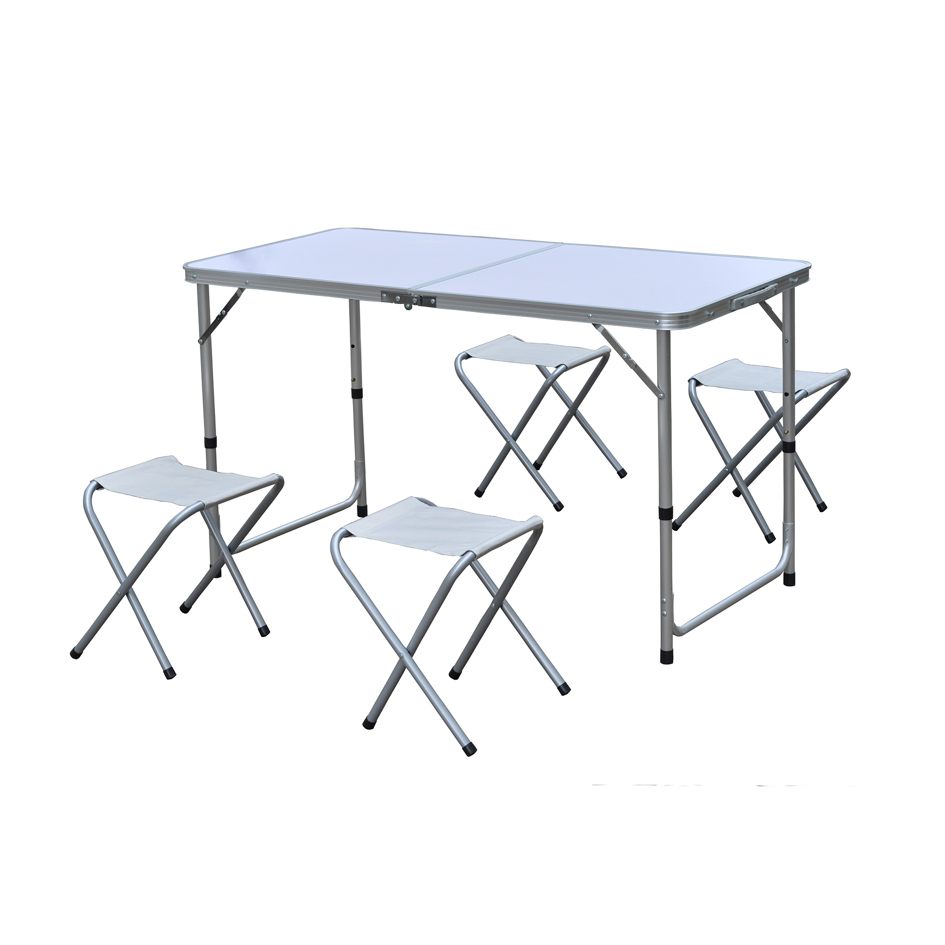 Mesa Aluminío Com 4 Cadeiras 120X60X67 CM SAURIUM