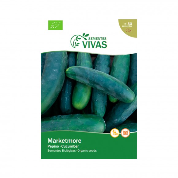 Pepino Marketmore Bio 1,2 G SEMENTES VIVAS Pepino Marketmore Bio 1,2 G SEMENTES VIVAS
