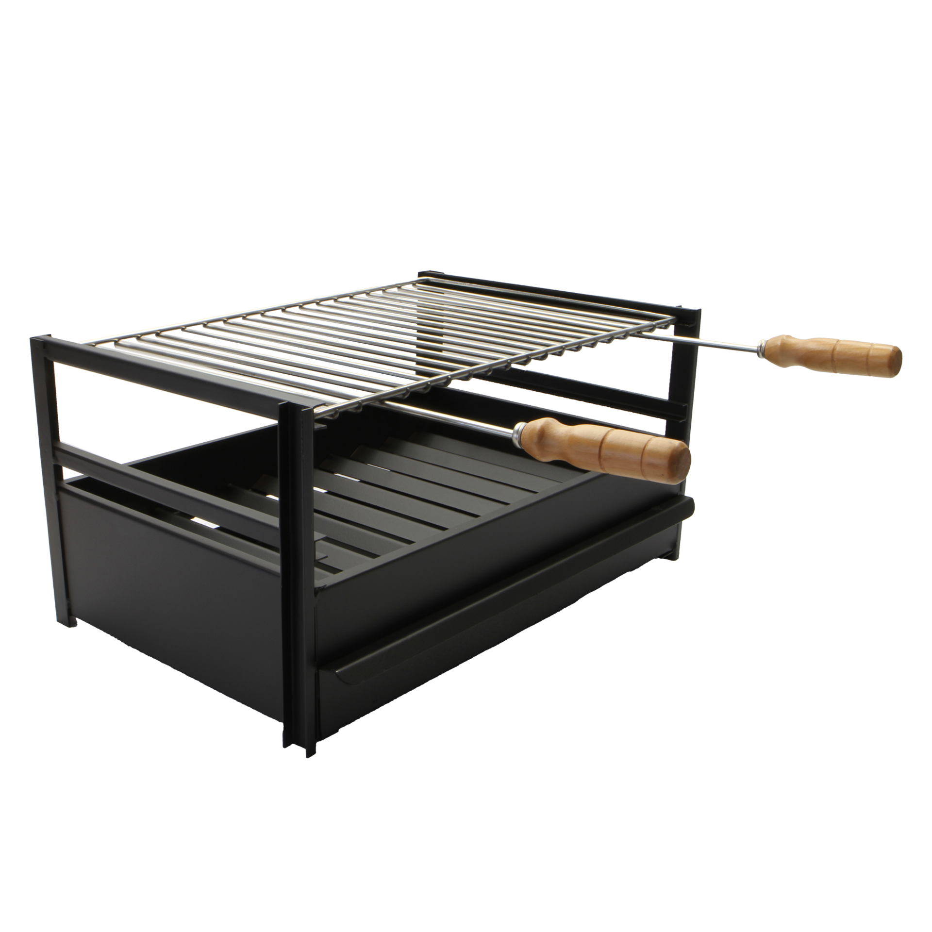 Grelha Tipo Cama Com Pegas de Madeira 70X40 CM