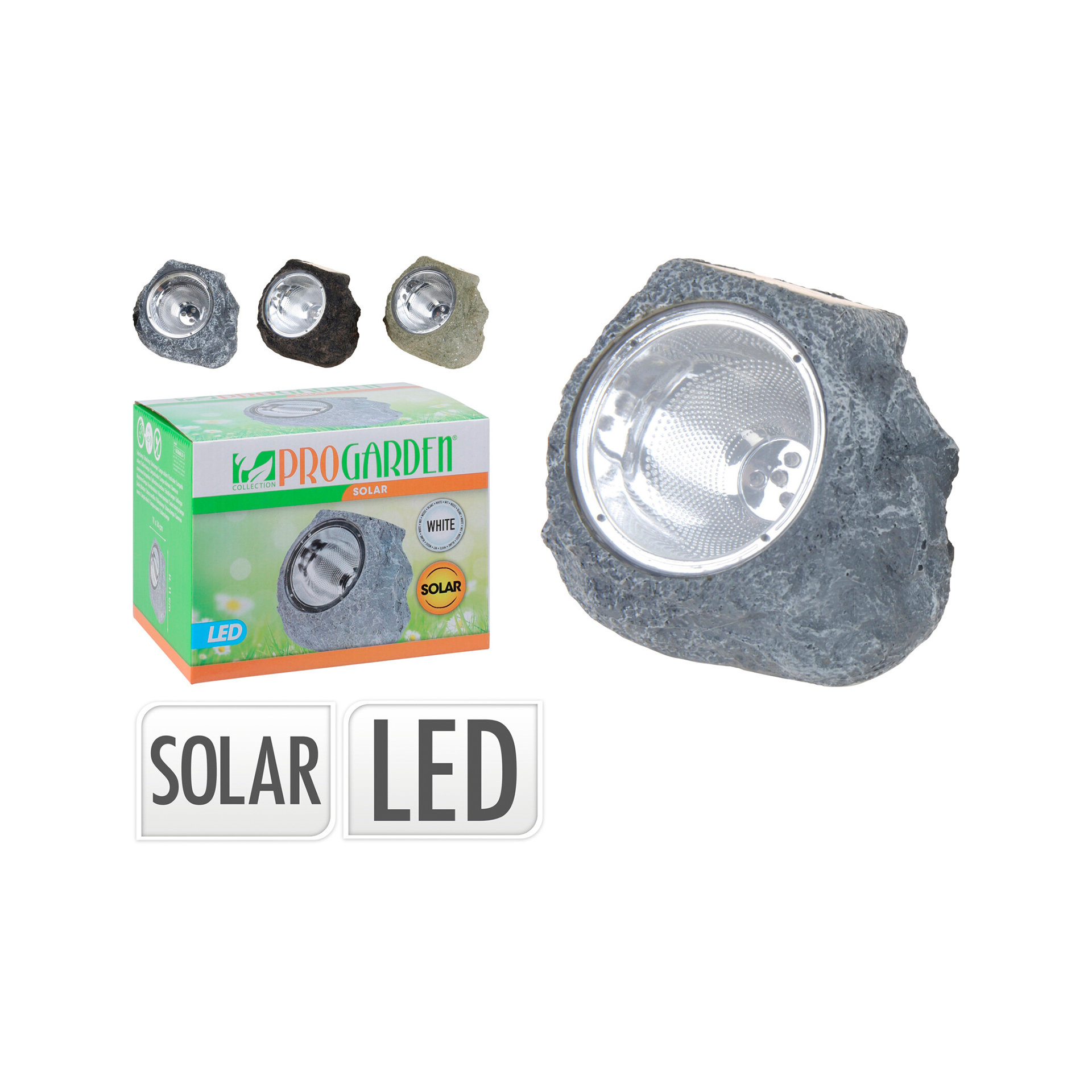 Candeeiro Solar 11 CM Pedra PROGARDEN