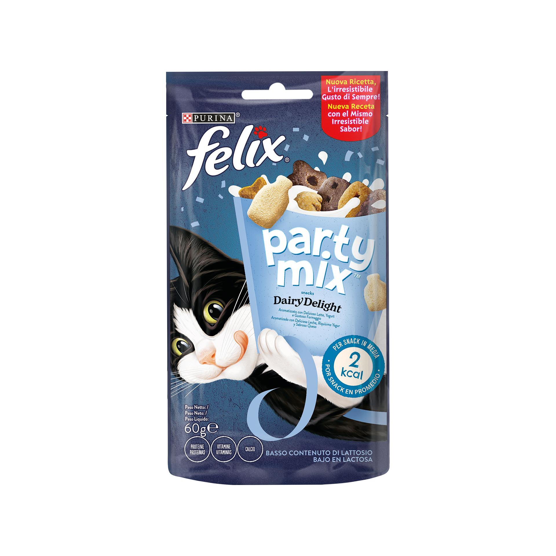 SNACK PARA GATO ADULT PARTY MIX DAIRY DELIGHT 60 G