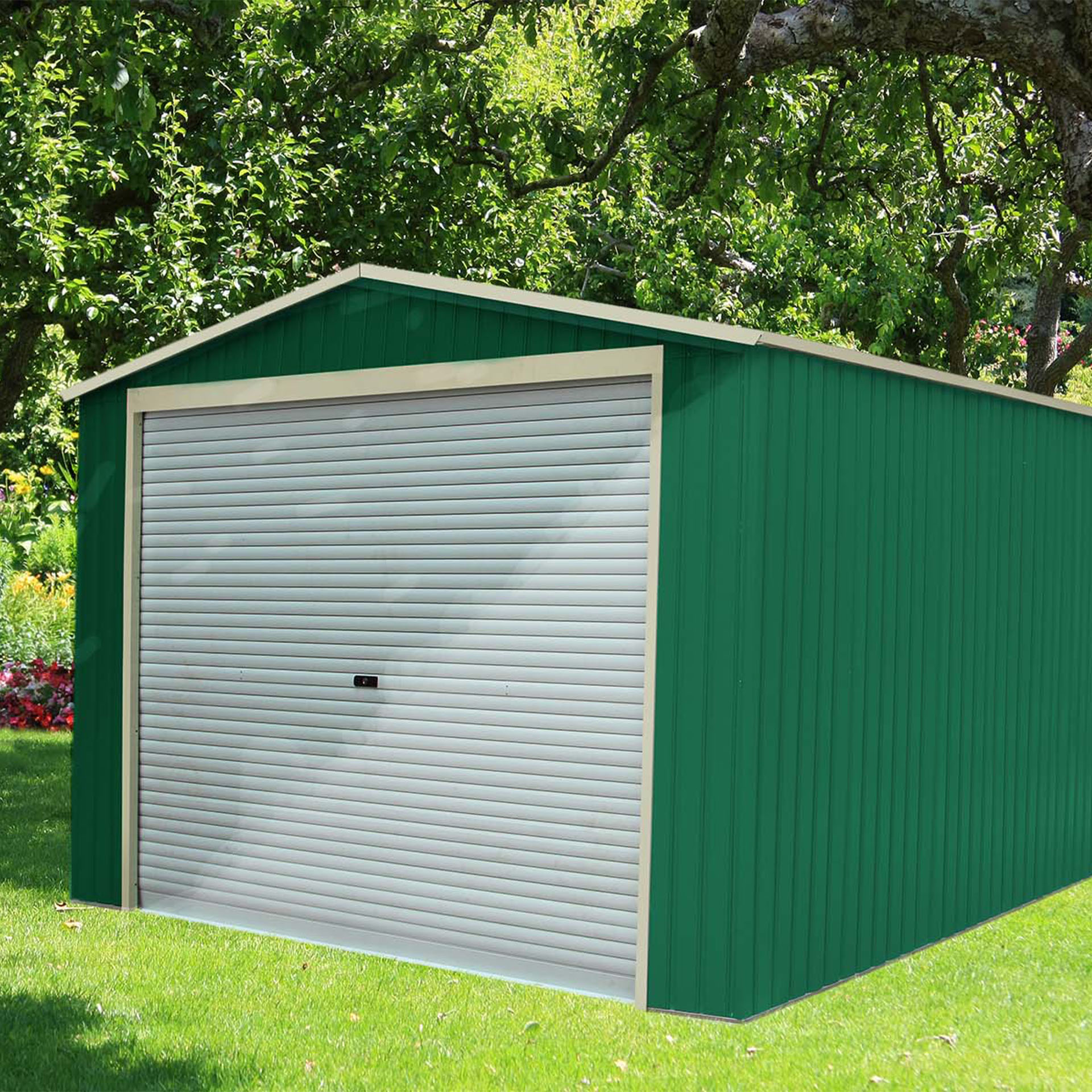 Abrigo Metal Verde 20,09 M2 GARDIUN