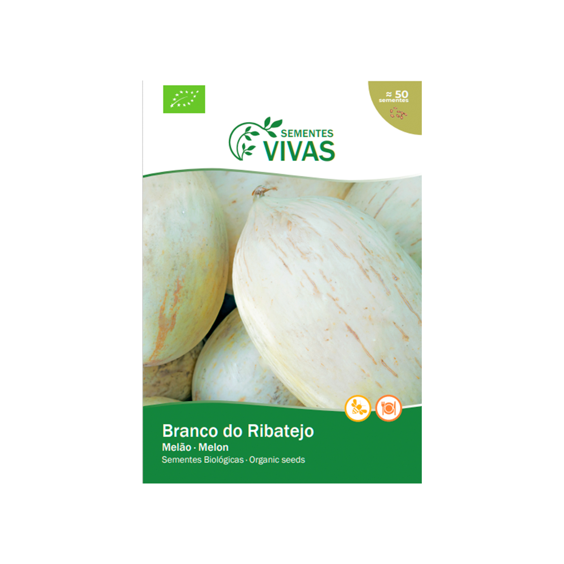 Melão Branco do Ribatejo 3 G SEMENTES VIVAS