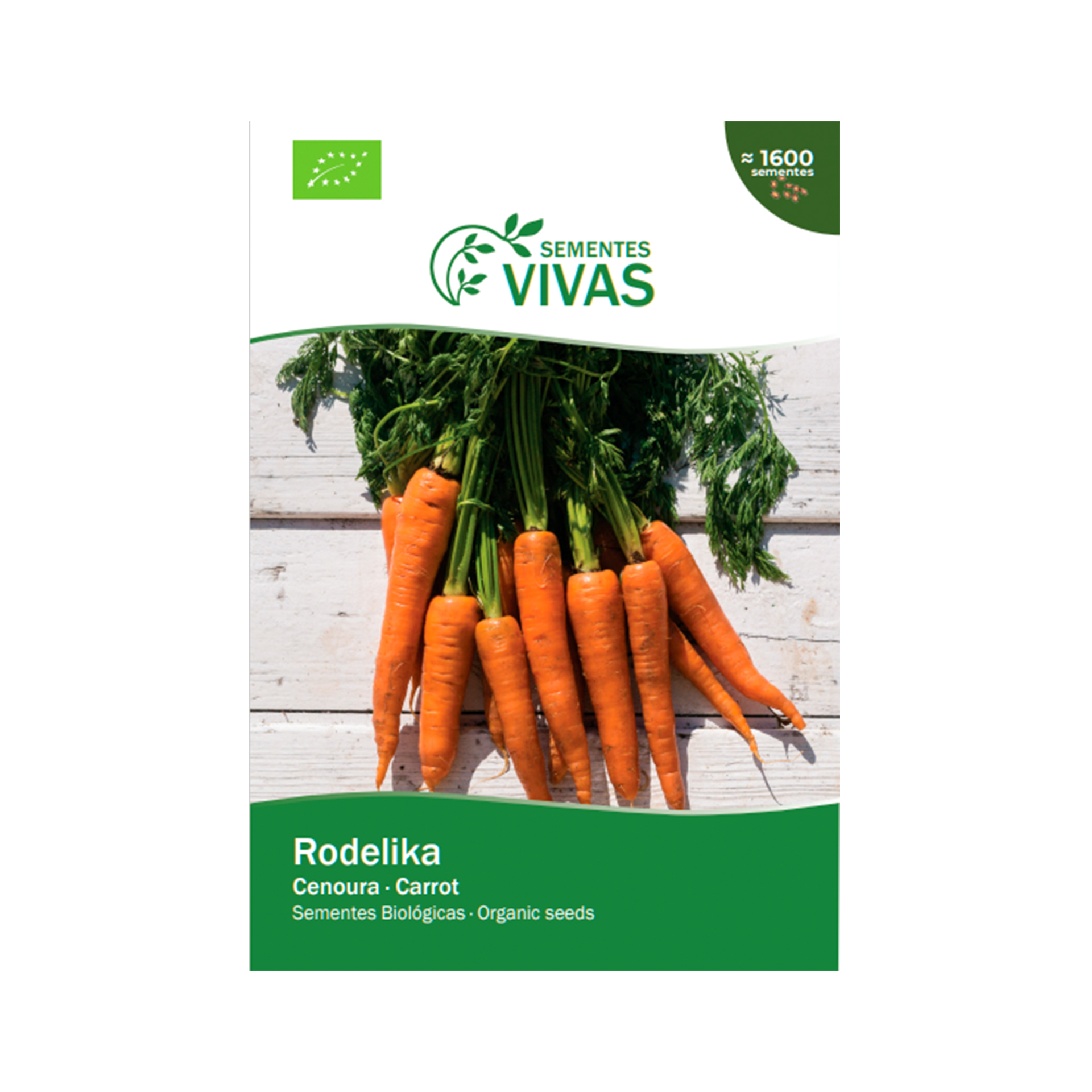 Cenoura rodelika 2GR SEMENTES VIVAS