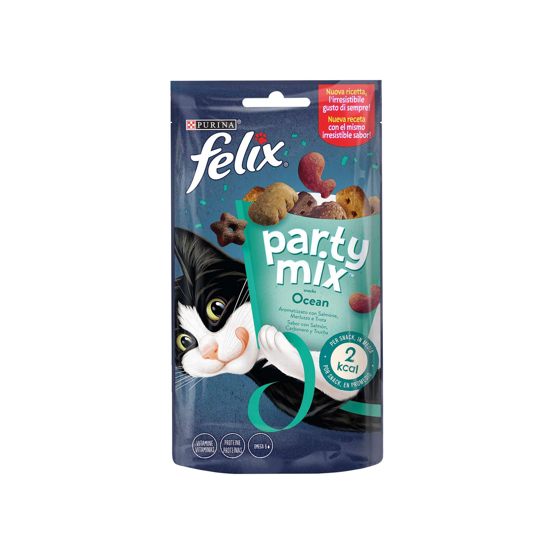 Snack Para Gato Adulto Party Mix Ocean 60 GR FELIX