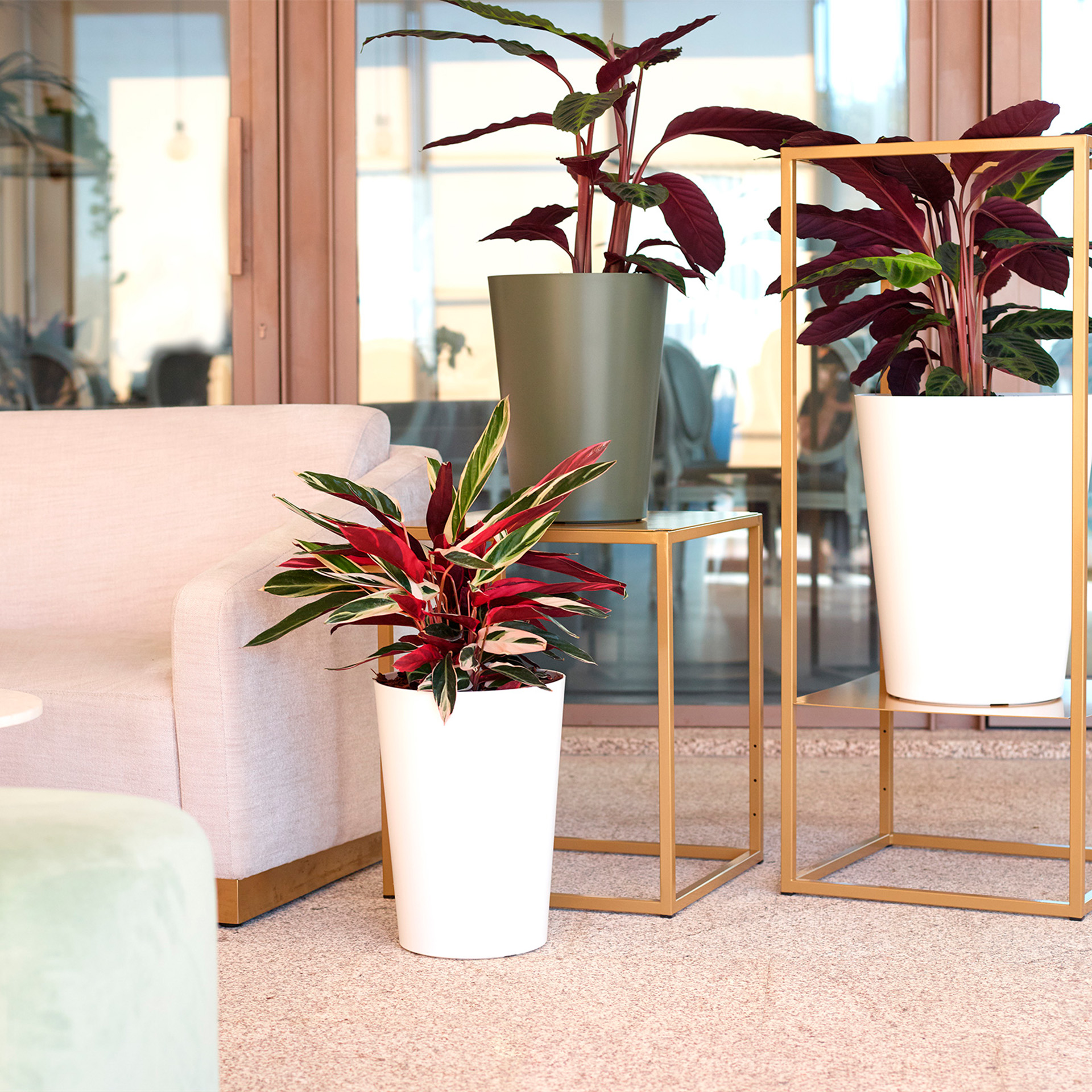 Vaso Porto Alto Cinza Claro 80 CM ARTEVASI