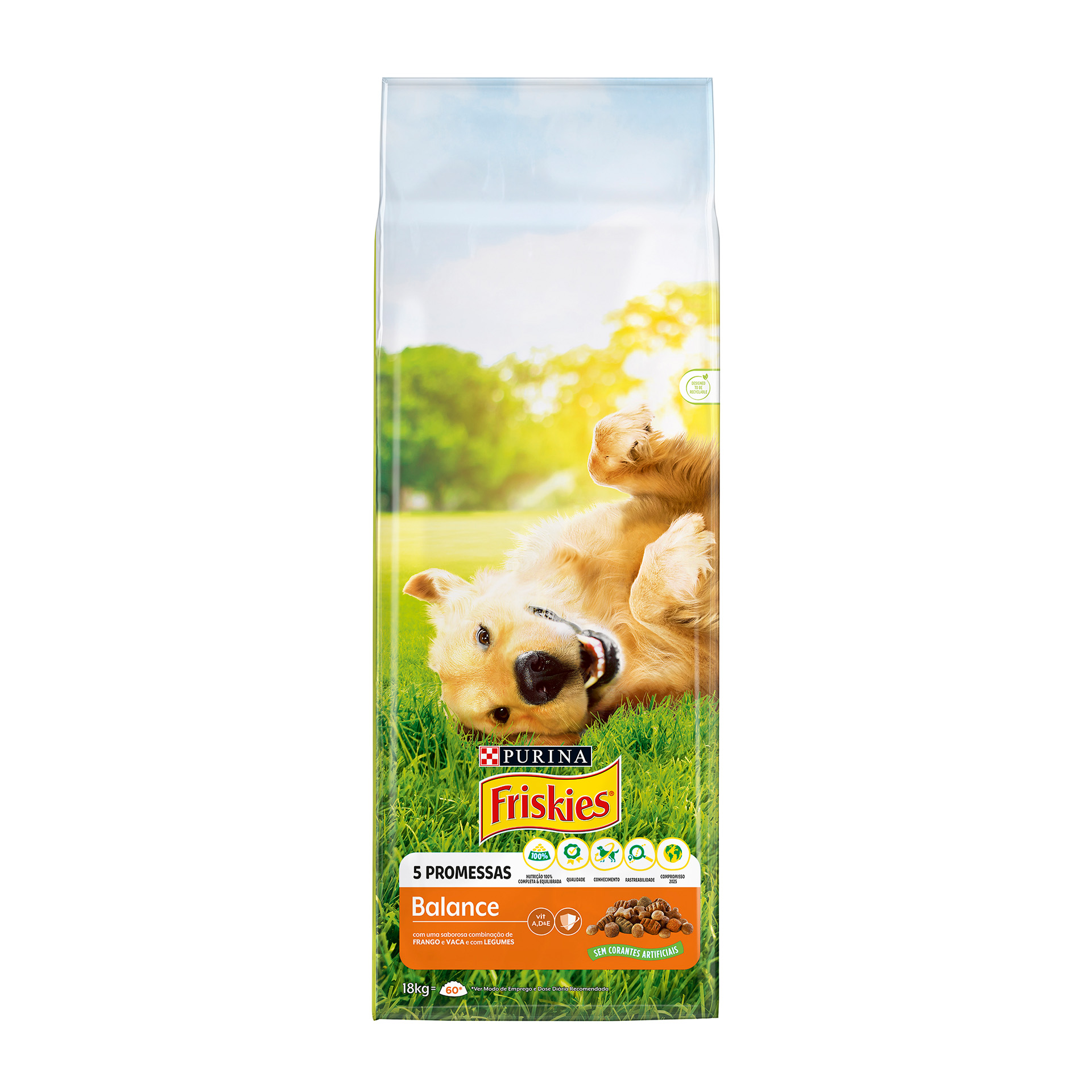 Alimento Seco Para Cão Frango 18 KG FRISKIES