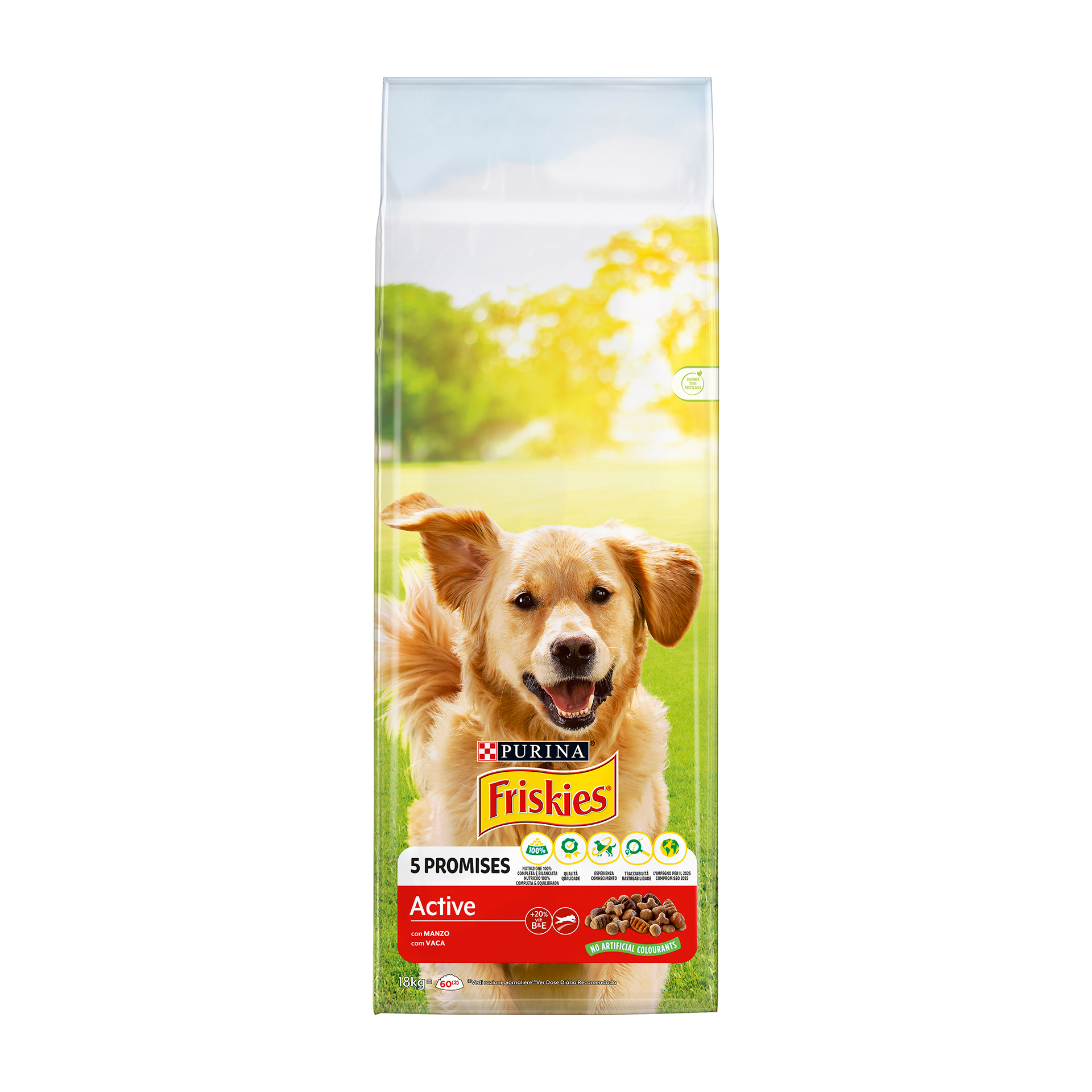 Alimento Seco Para Cão Active 18 KG FRISKIES