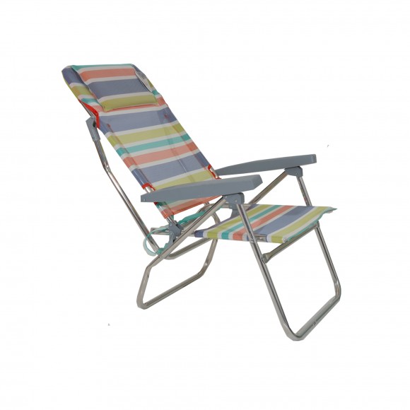 Cadeira Areia Alumnio Evia XL Riscas