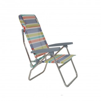 Cadeira Areia Alumnio Evia XL Riscas