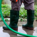 Galocha PU Alpha O4 Verde e Casanho N36 DIKAMAR