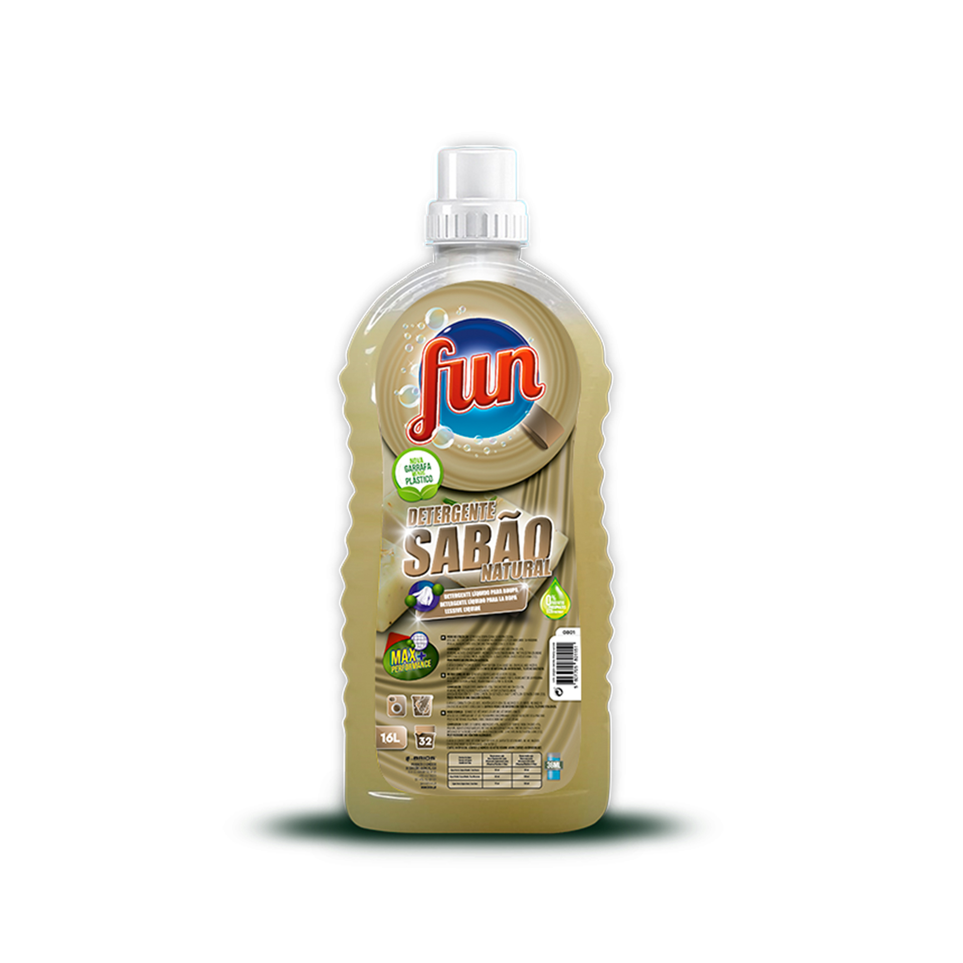 Detergente Líquido Roupa Sabão Natura 32 Doses FUN