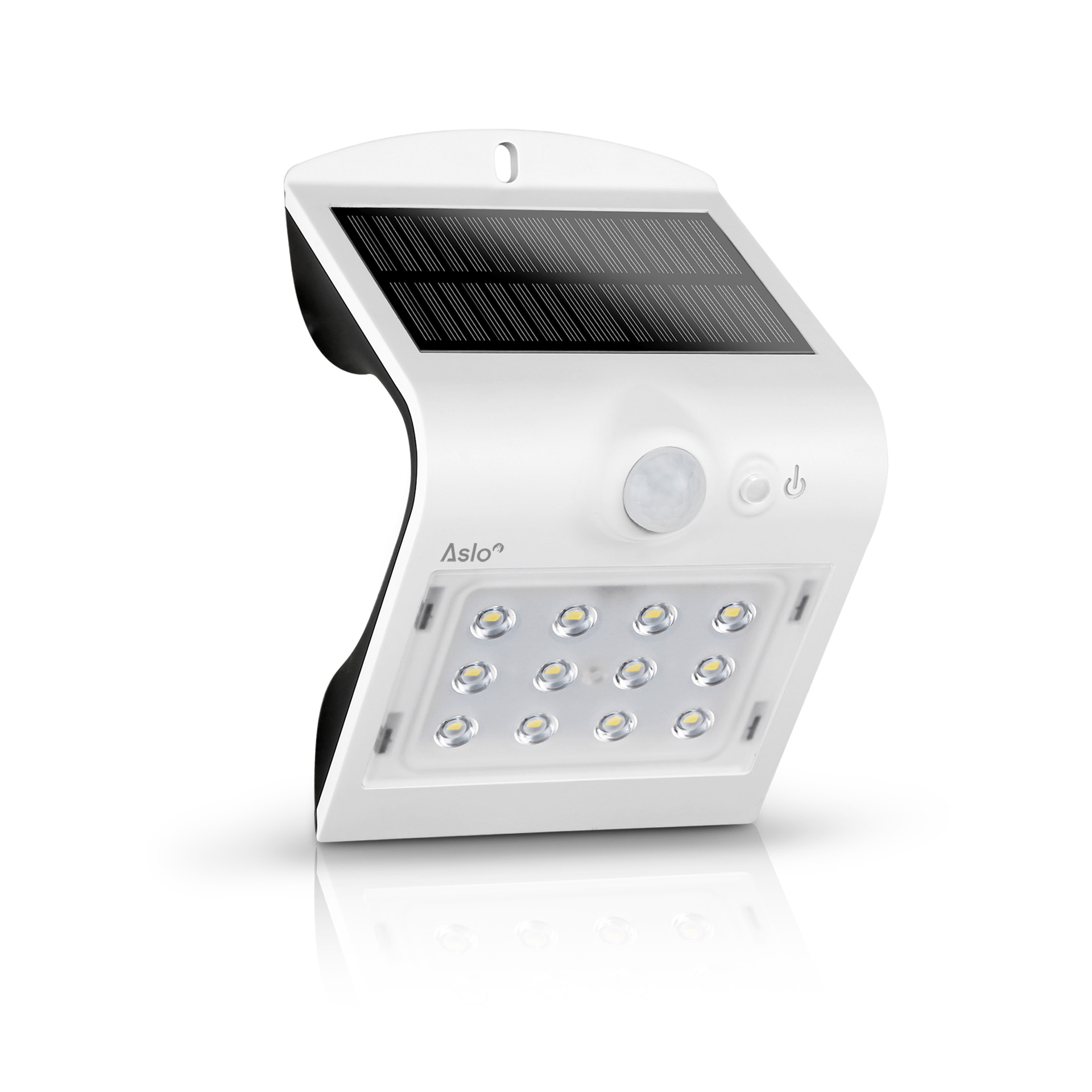 Aplique Led Solar Com Sensor 1.5W Branco ASLO