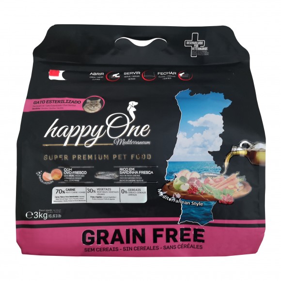 HAPPYONE MEDIT GT STR SARD 3KG