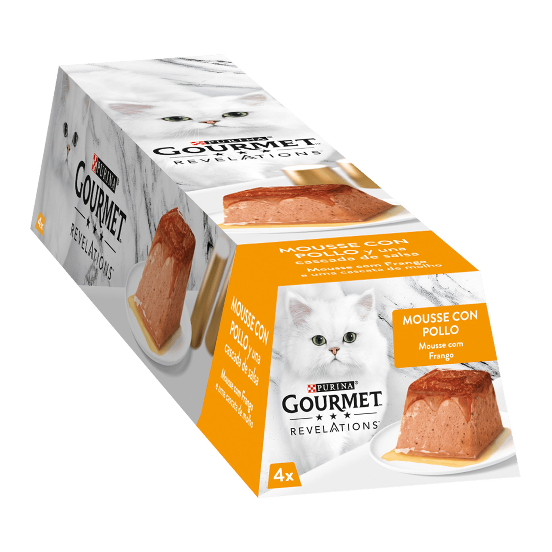 Aliment Húm Gato Frango 4X57 G GOURMET REVELATIONS