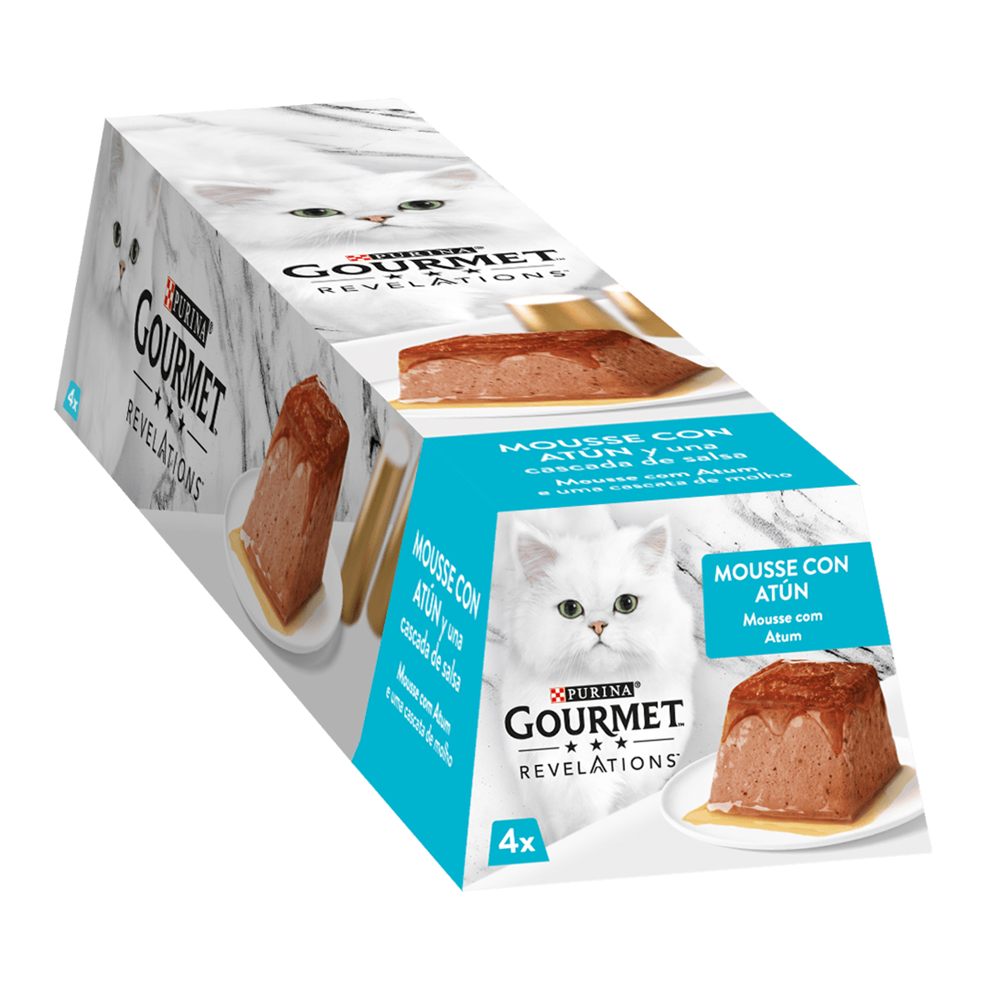 Aliment Húmid Gato Atum 4X57 G GOURMET REVELATIONS