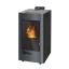 SALAMANDRA A PELLETS RIVIEIRA 13 KW CINZA