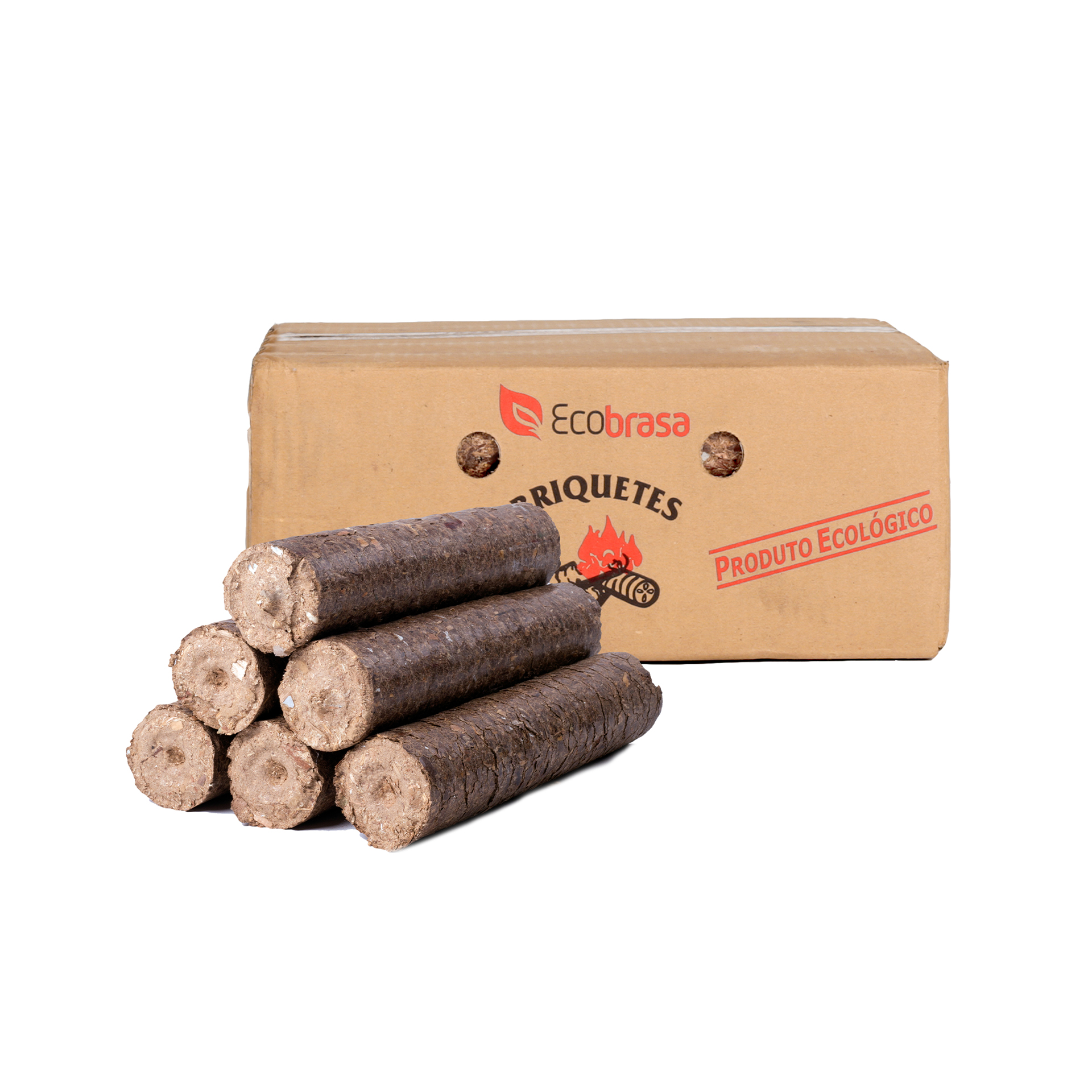 Caixa Briquetes Madeira 10KG ECOBRASA