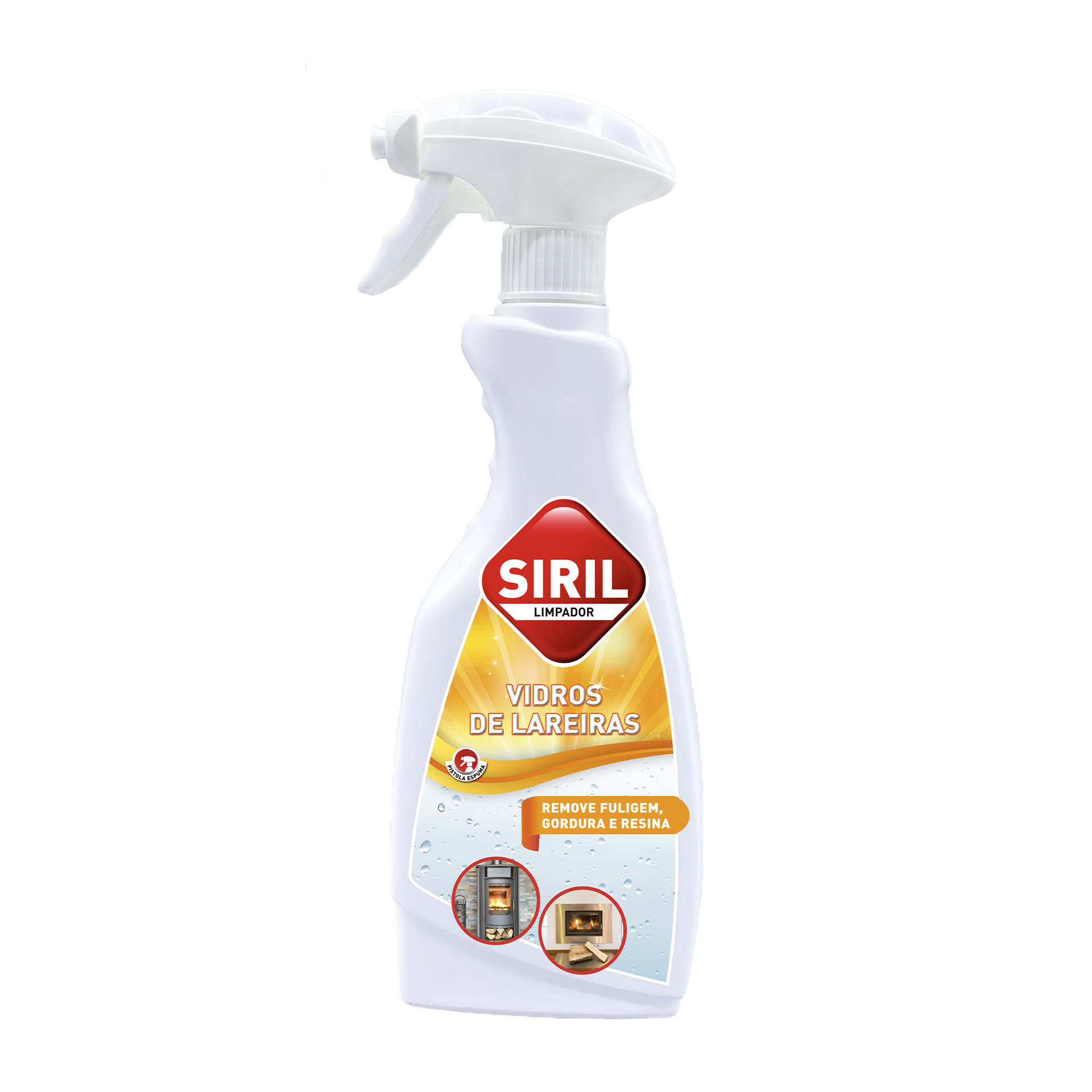 Limpa Vidros e Lareiras 500ML SIRIL
