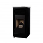 Salamandra Pellets 11Kw Quadrada Preta