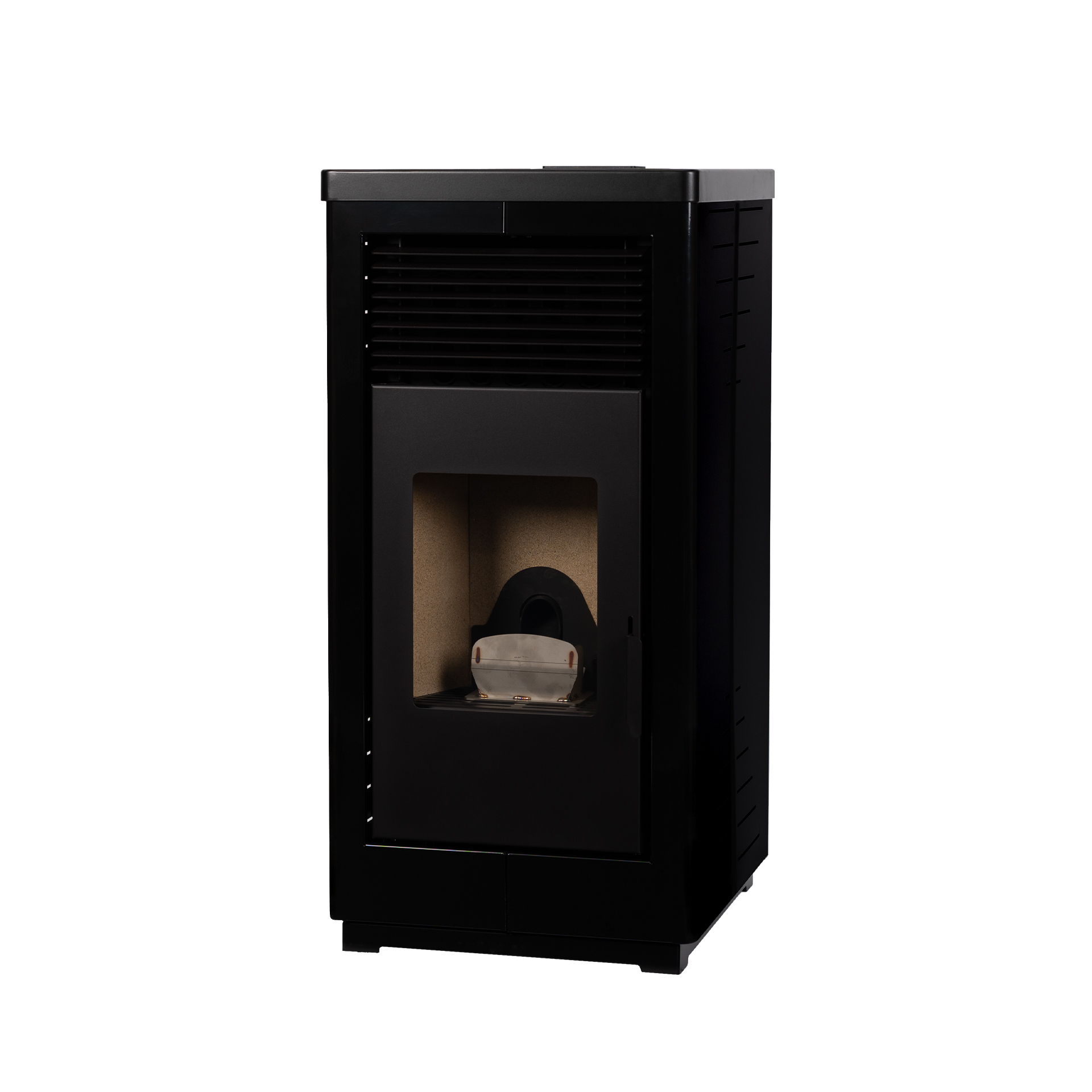 Salamandra Pellets 11Kw Quadrada Preta