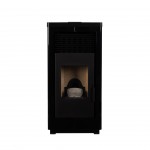 Salamandra Pellets 11Kw Quadrada Preta Salamandra Pellets 11Kw Quadrada Preta