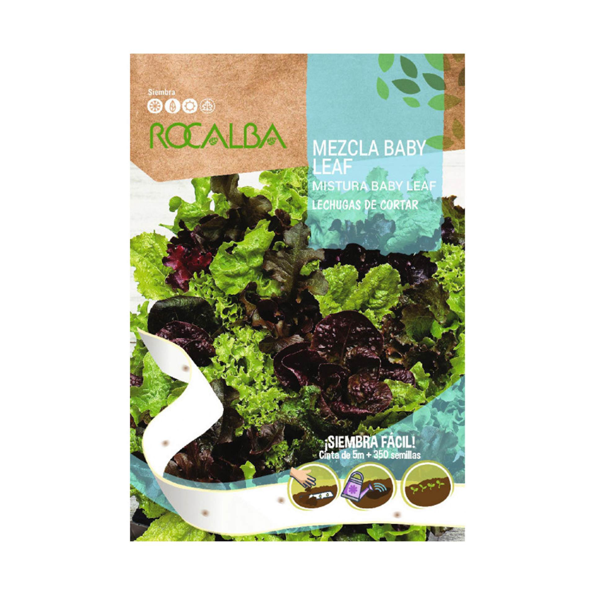 Alface Baby Leaf Cortar Fita ROCALBA