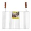 GRELHA CHURRASCO INOX COM 2 PEGAS