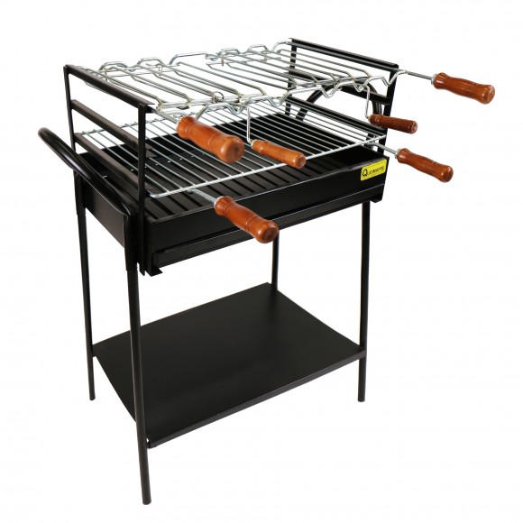 BARBECUE CARVO IBIZA COM GRELHA ROTATIVA 60 CM