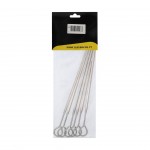 Espetos Inox Com Argola 40 CM 6 UN Espetos Inox Com Argola 40 CM 6 UN