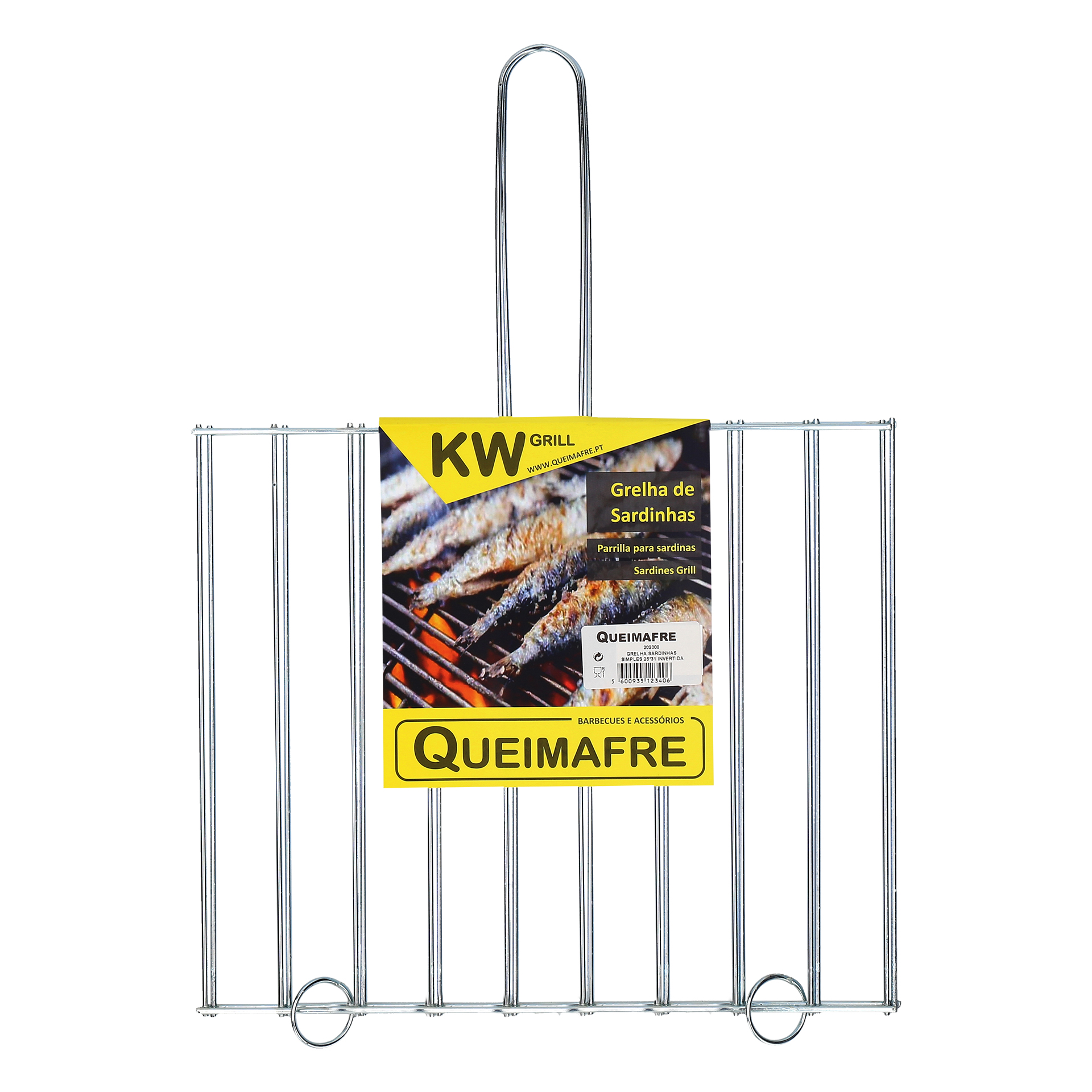 Grelha Sardinhas Invertida Simples 26X31 CM