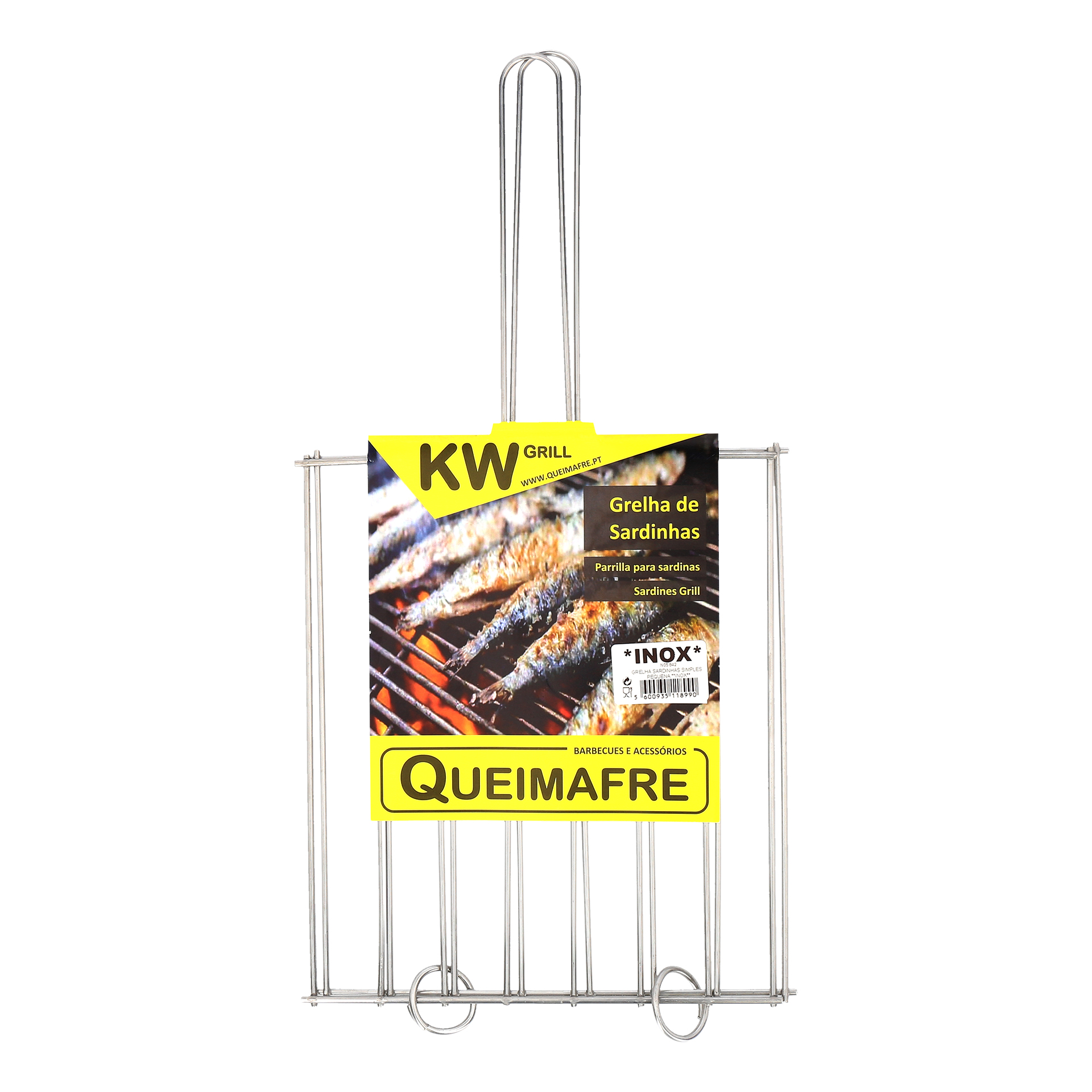 Grelha Sardinhas Inox 20X25 CM