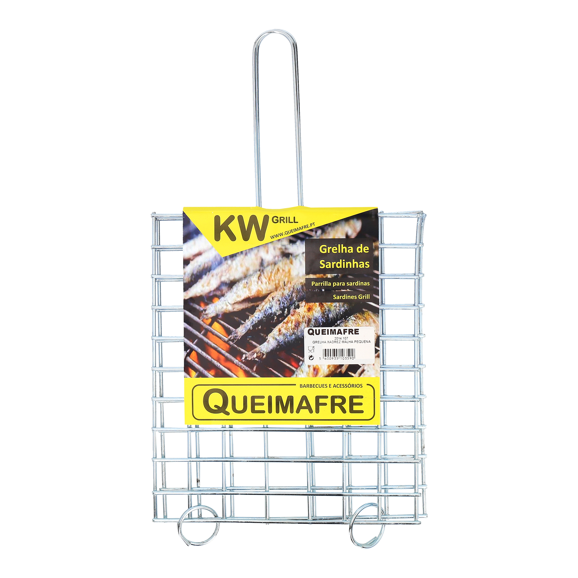 Grelha Quadrículada Inox 20X25 CM