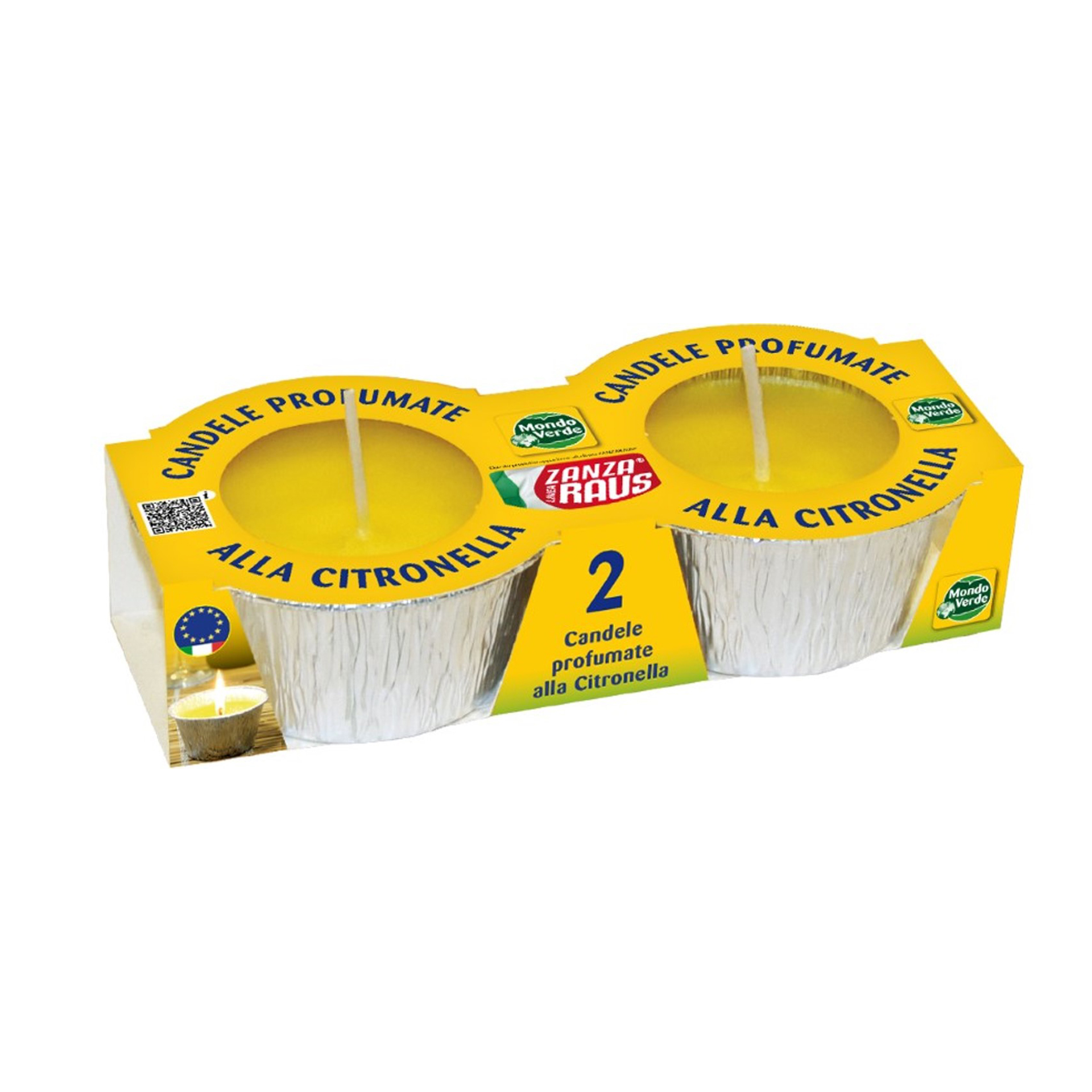 Vela Citronela 8X4 CM 10/12H 2 UN MONDO VERDE
