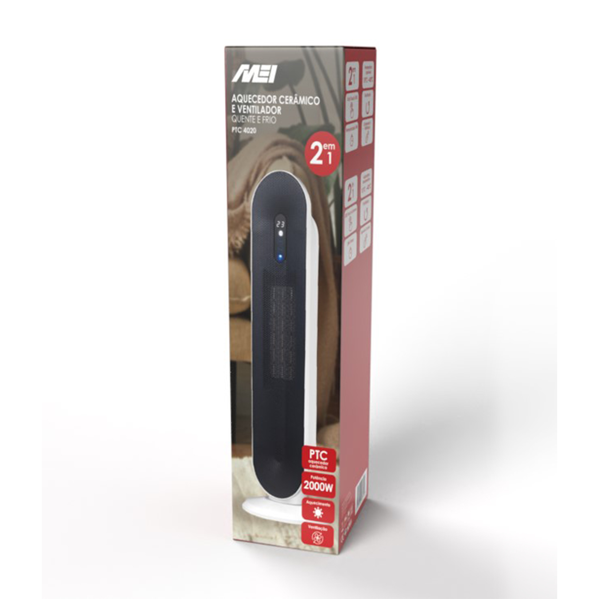 Aquecedor Cerâmico Torre MEI