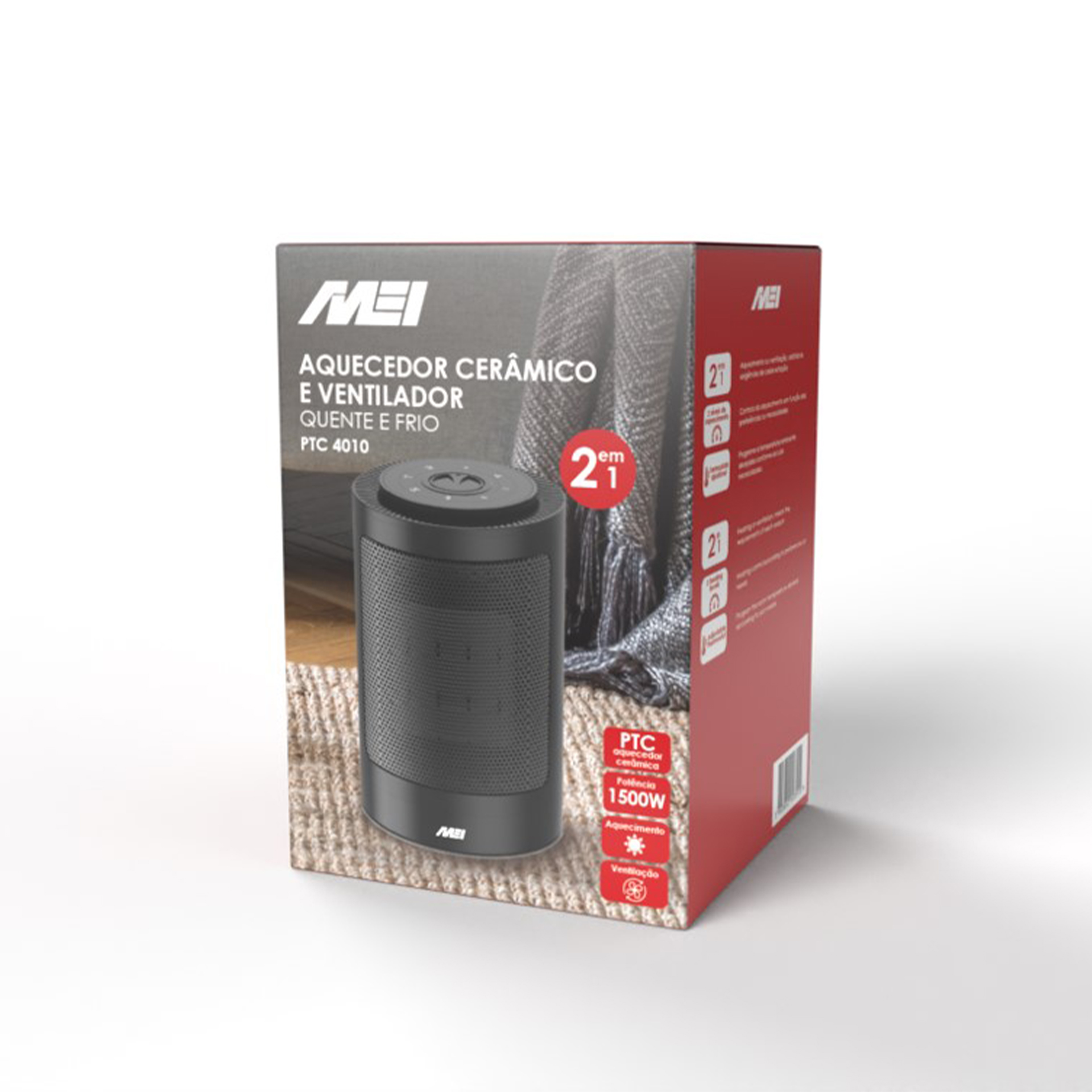 Aquecedor Cerâmico 2 Funcões MEI