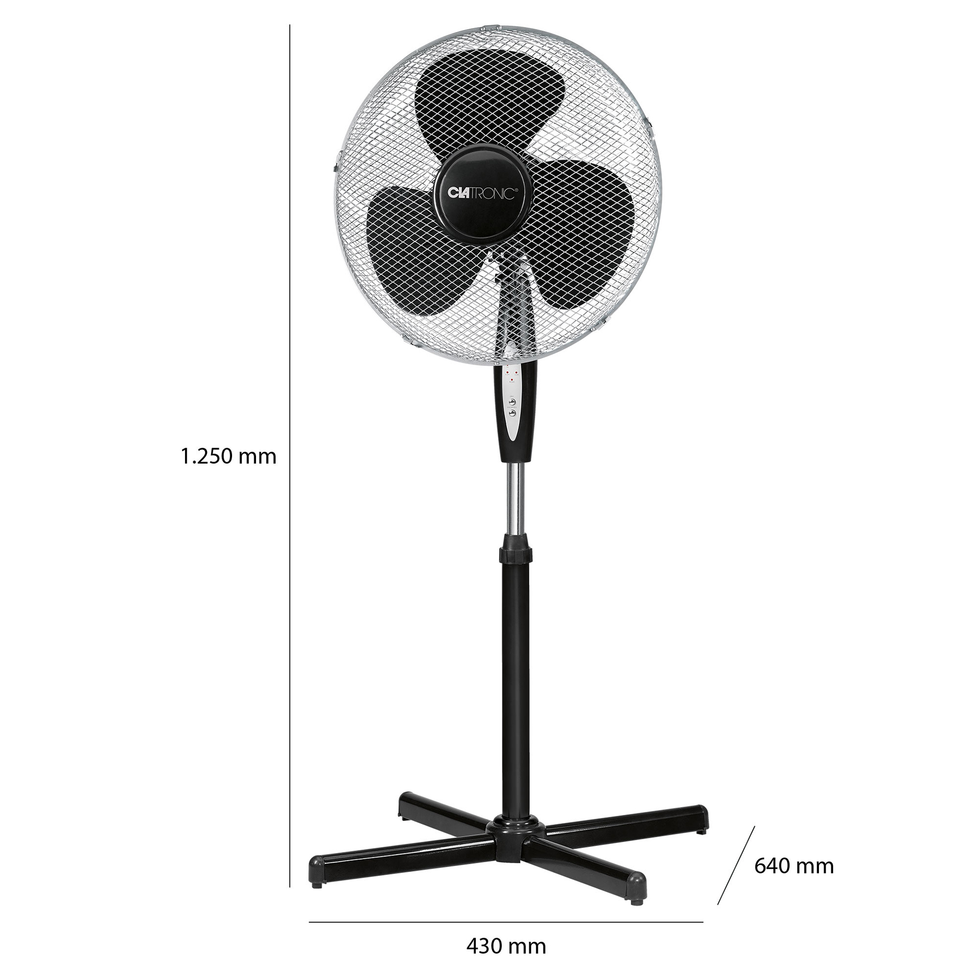 Ventoinha Chão Pe Comando 40CM CLATRONIC