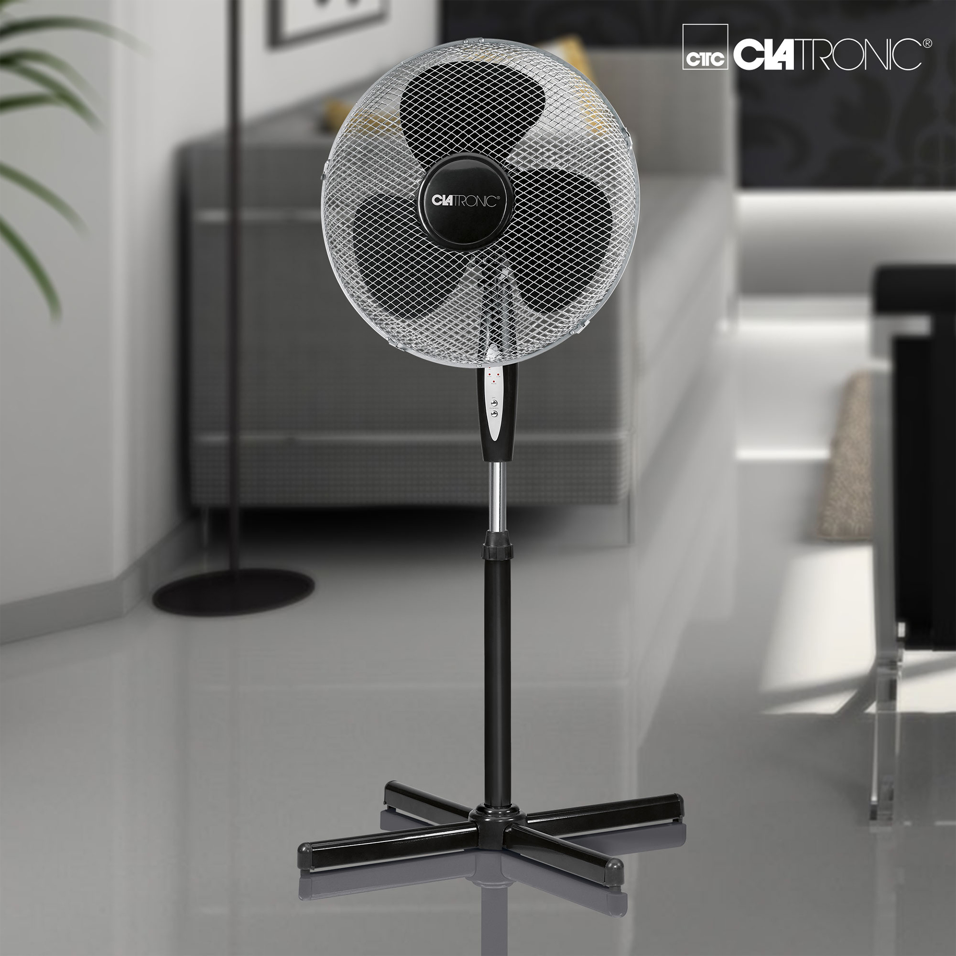 Ventoinha Chão Pe Comando 40CM CLATRONIC